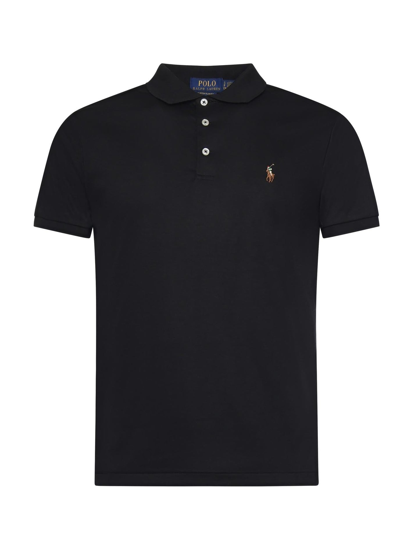 Polo con logo in cotone