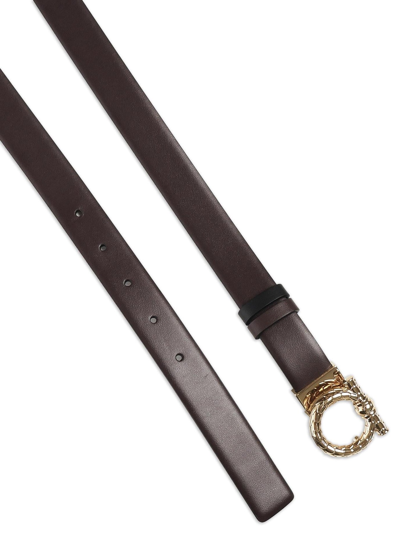 Cintura Gancini in pelle