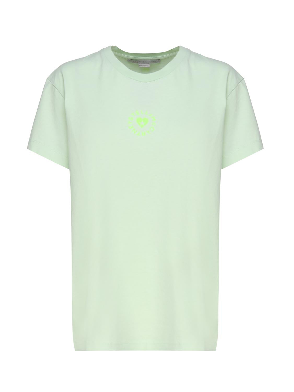 T-shirt in cotone con logo circolare