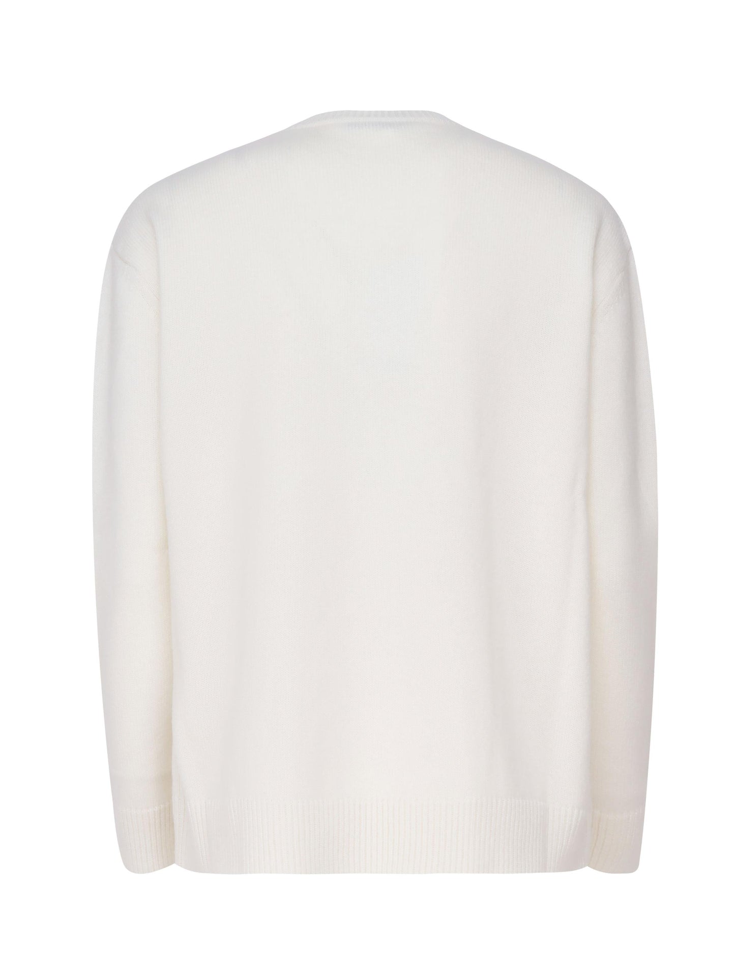 Pullover Plata in lana, cachemire e paillettes