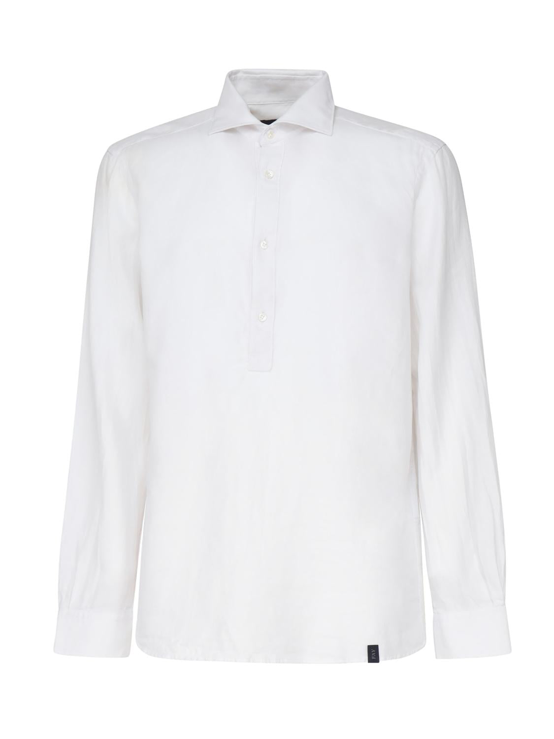 Polo camicia con collo francese