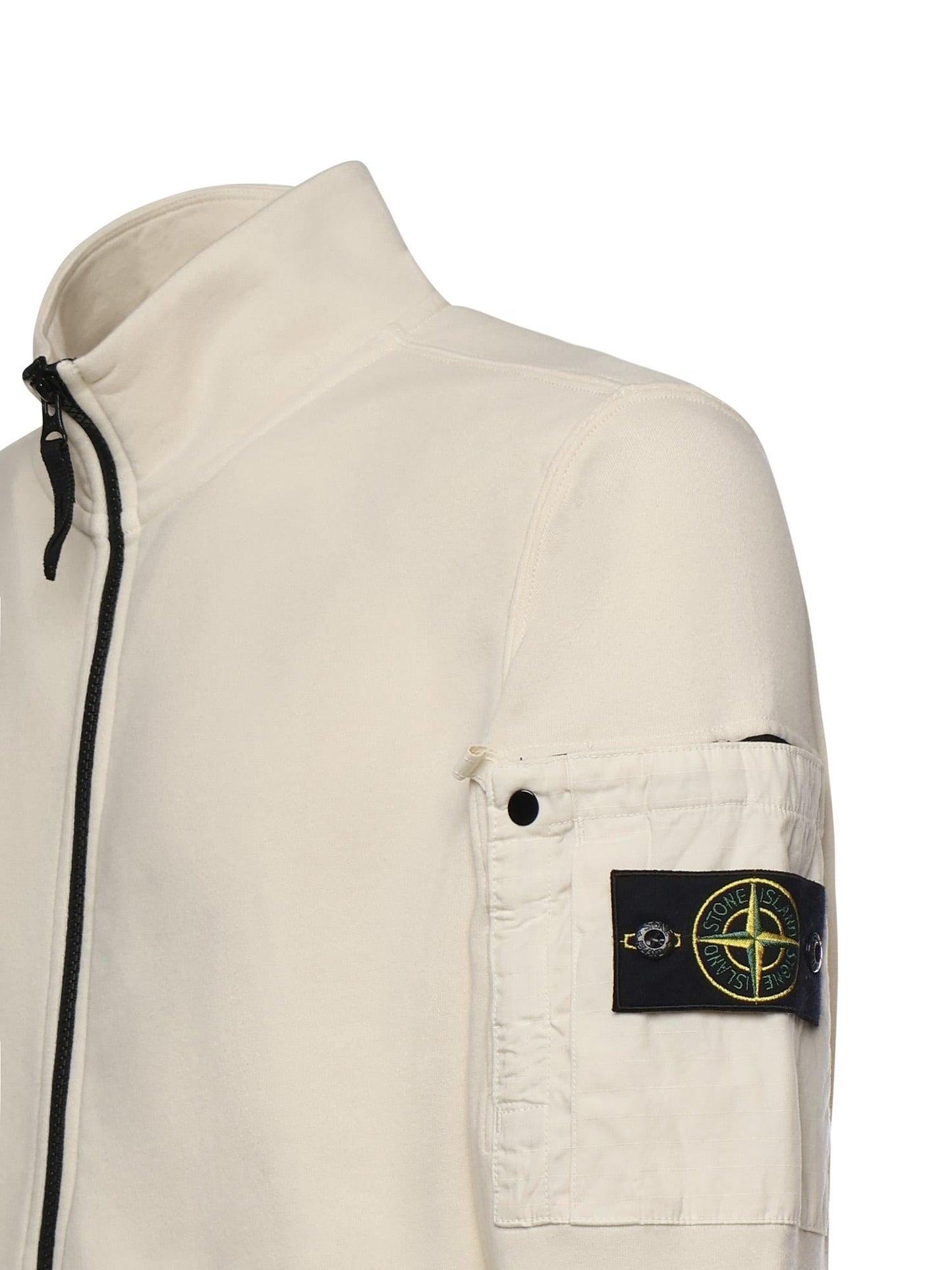 Track jacket in felpa di cotone