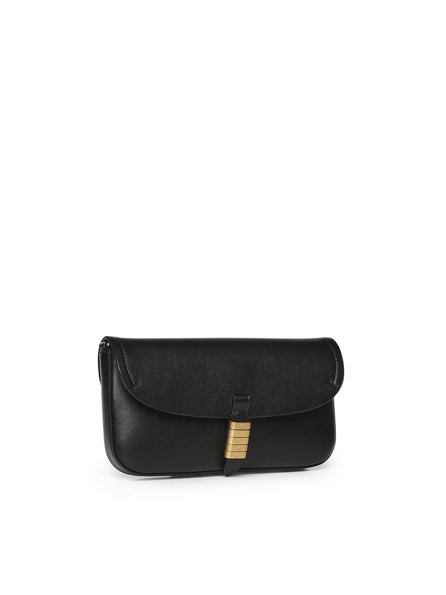 Borsa a spalla media Saddle Flat in pelle