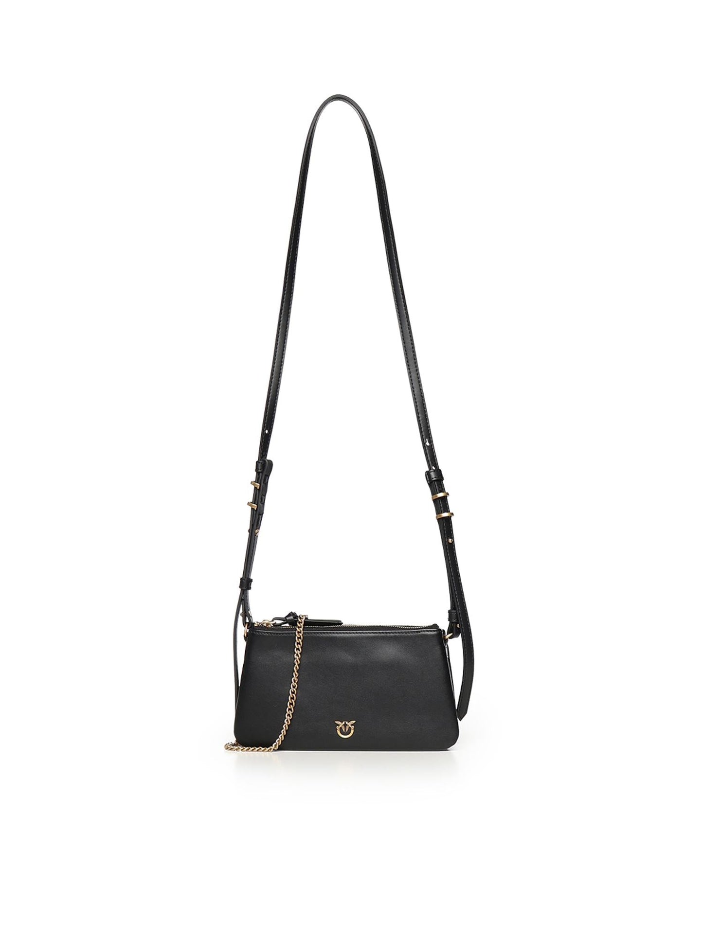 Borsa a tracolla Mini Double Bag in pelle