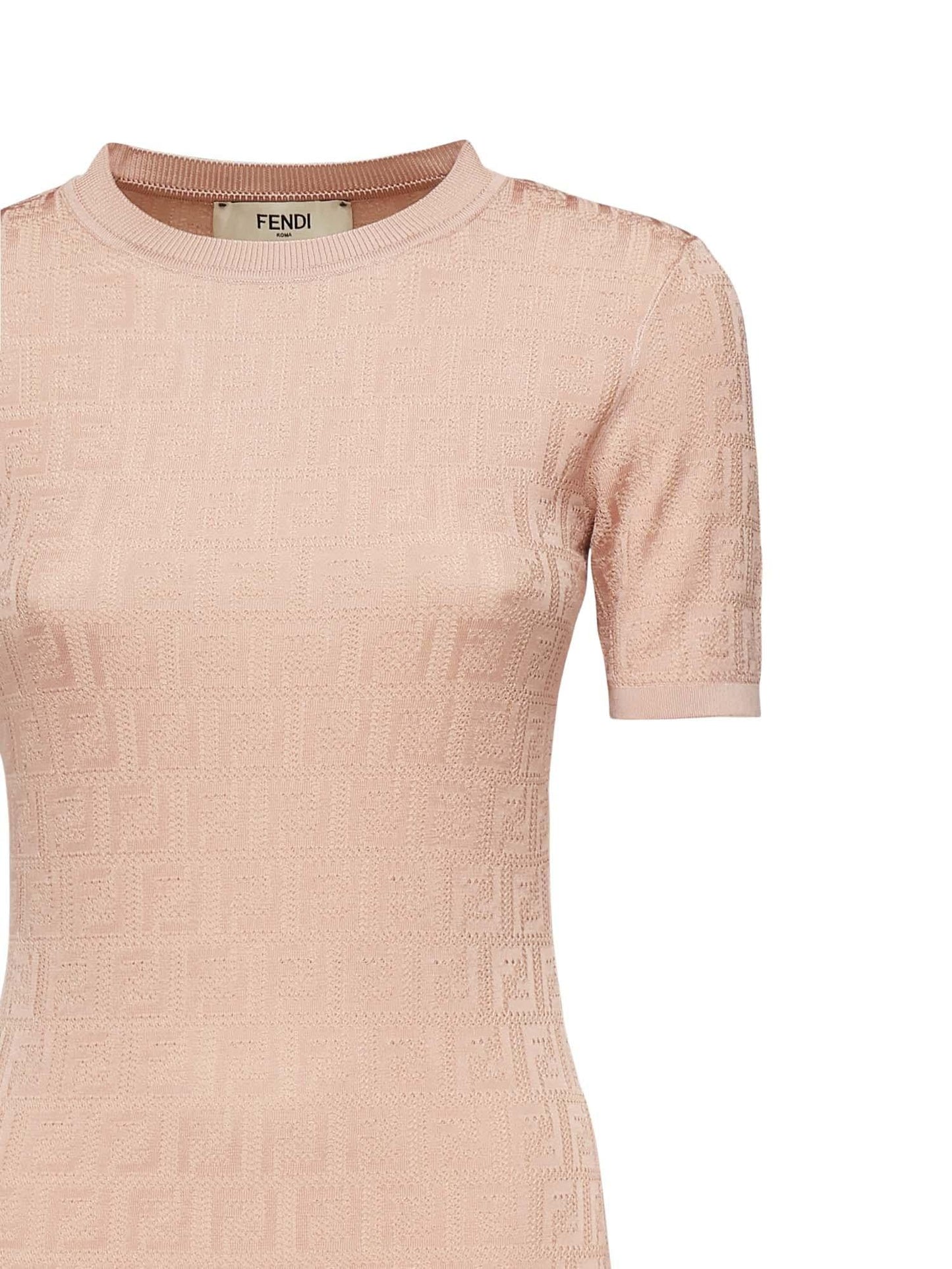 Abito in cotone FF jacquard