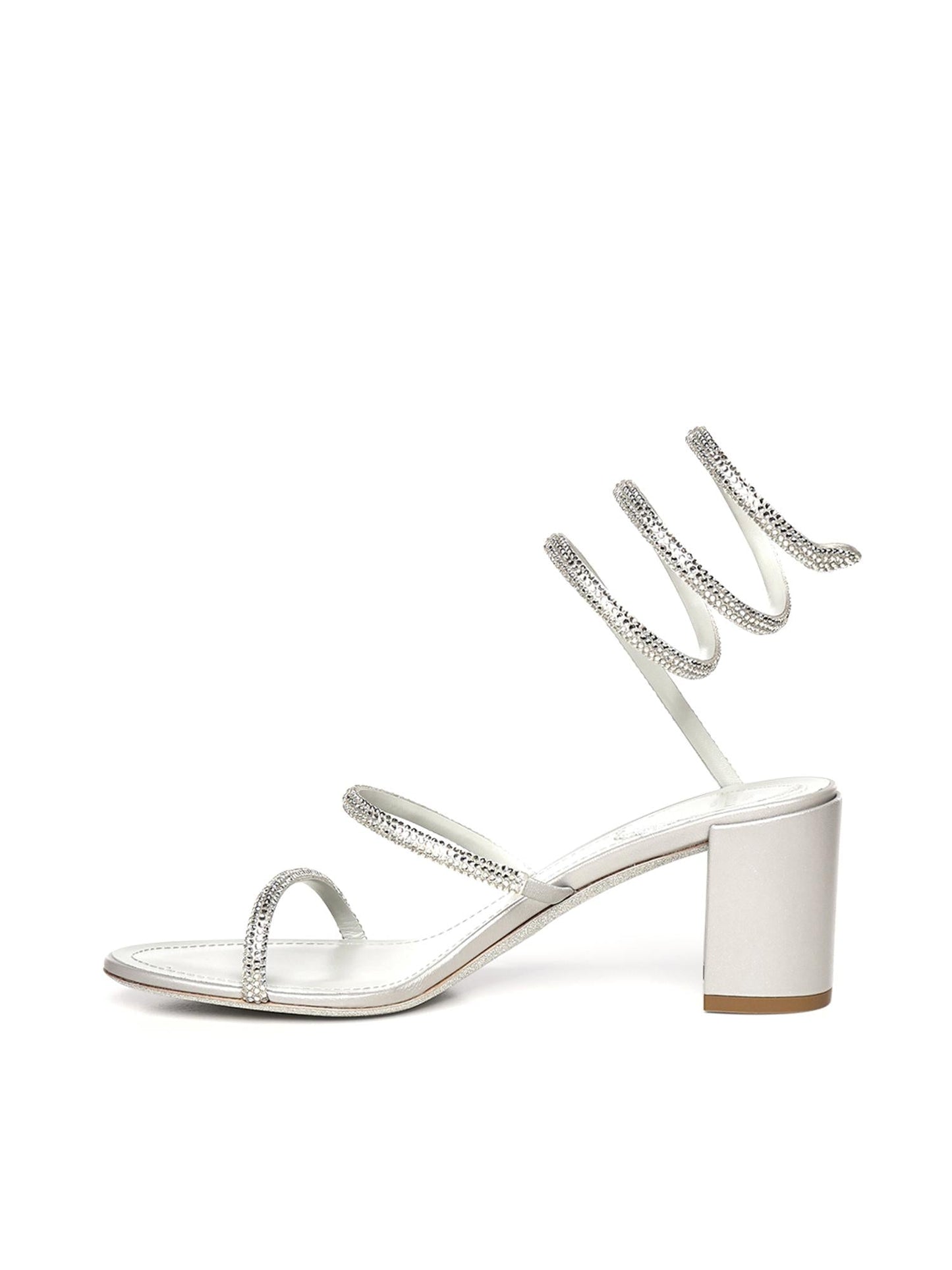 Sandali Cleo in raso con strass