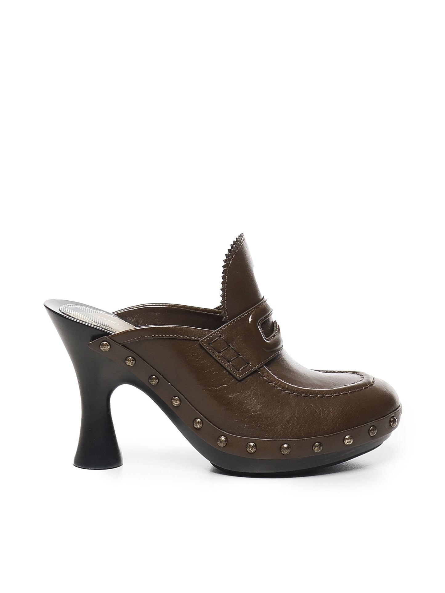 Clog Potter in pelle