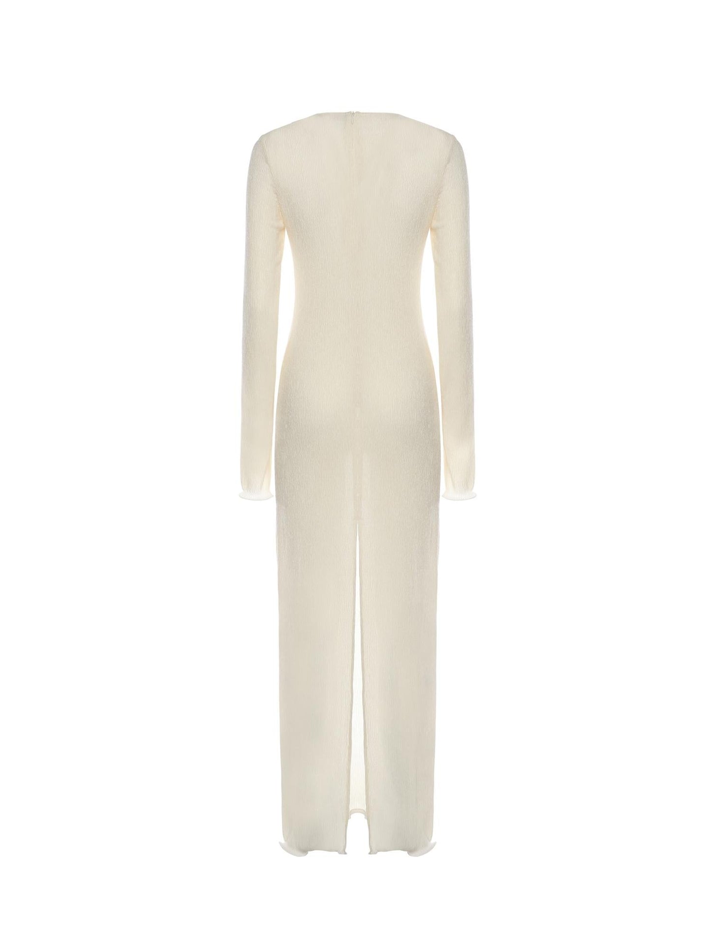 Vestito midi con applicazioni floreali