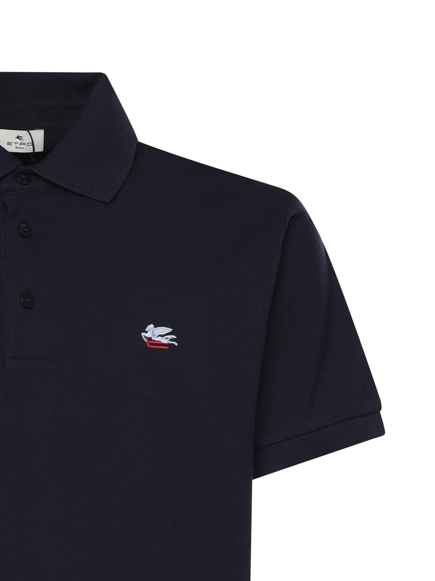 Polo in piquet di cotone con logo