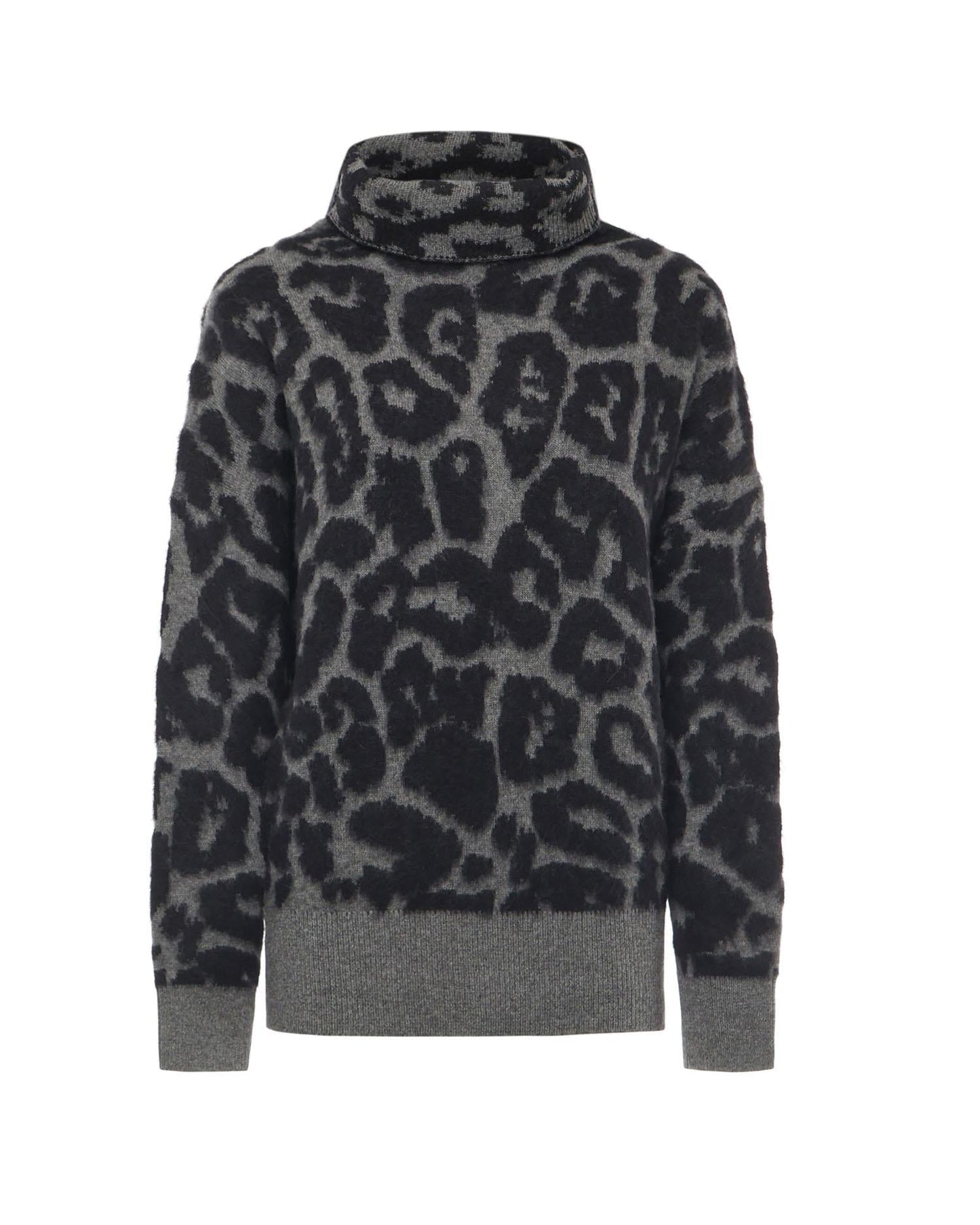 Pullover con stampa leopardo