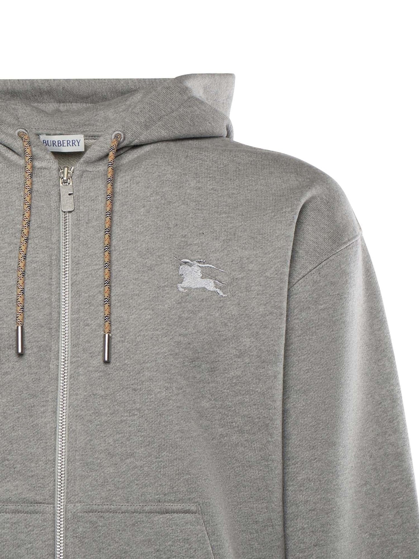 Felpa in cotone con logo