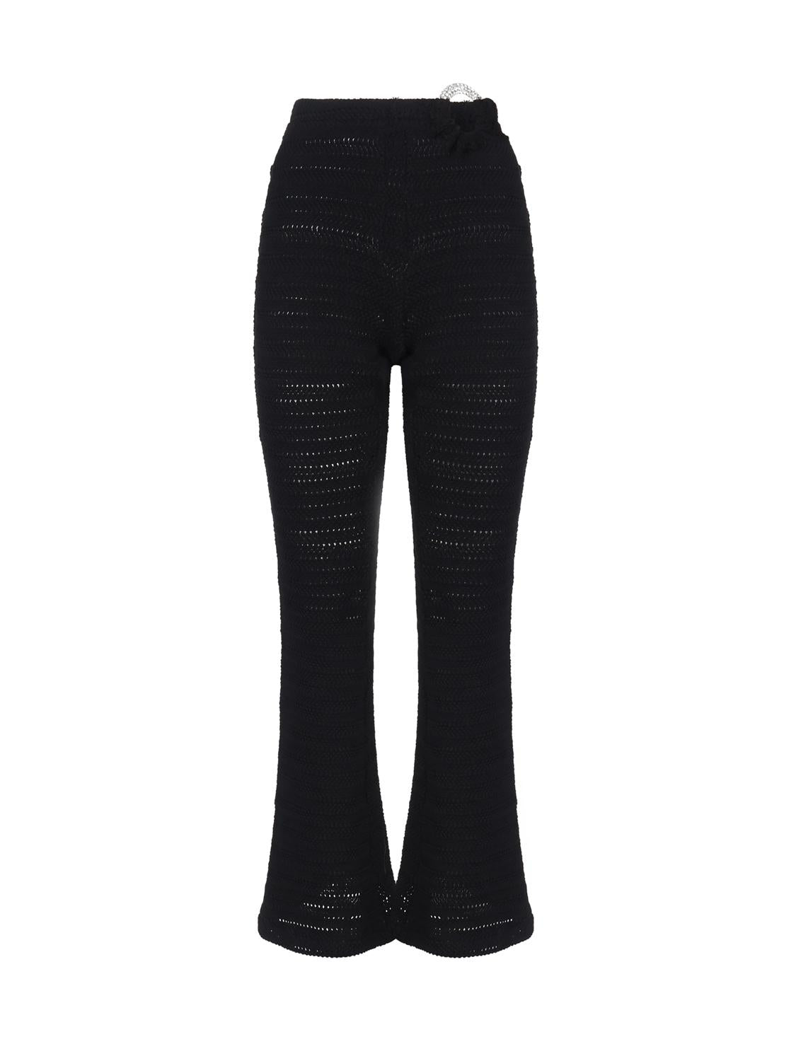 Pantalone svasato con anello