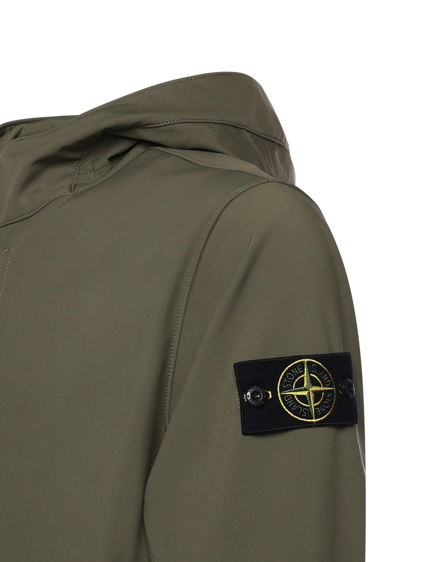Giacca antigoccia in reps di nylon con logo