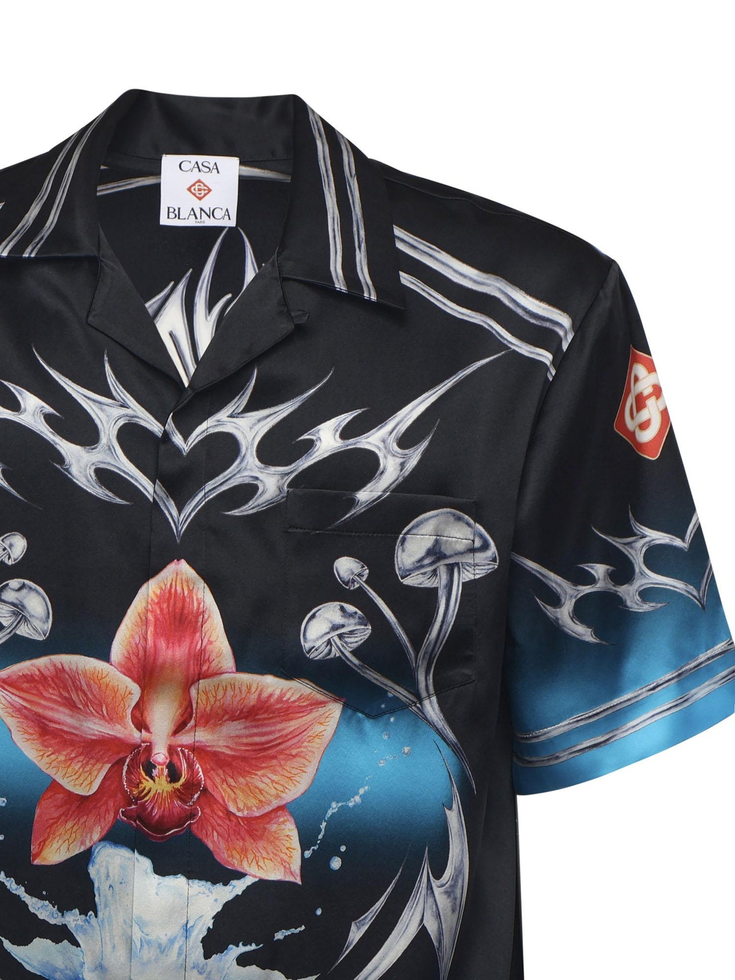 Camicia Blades in raso di seta