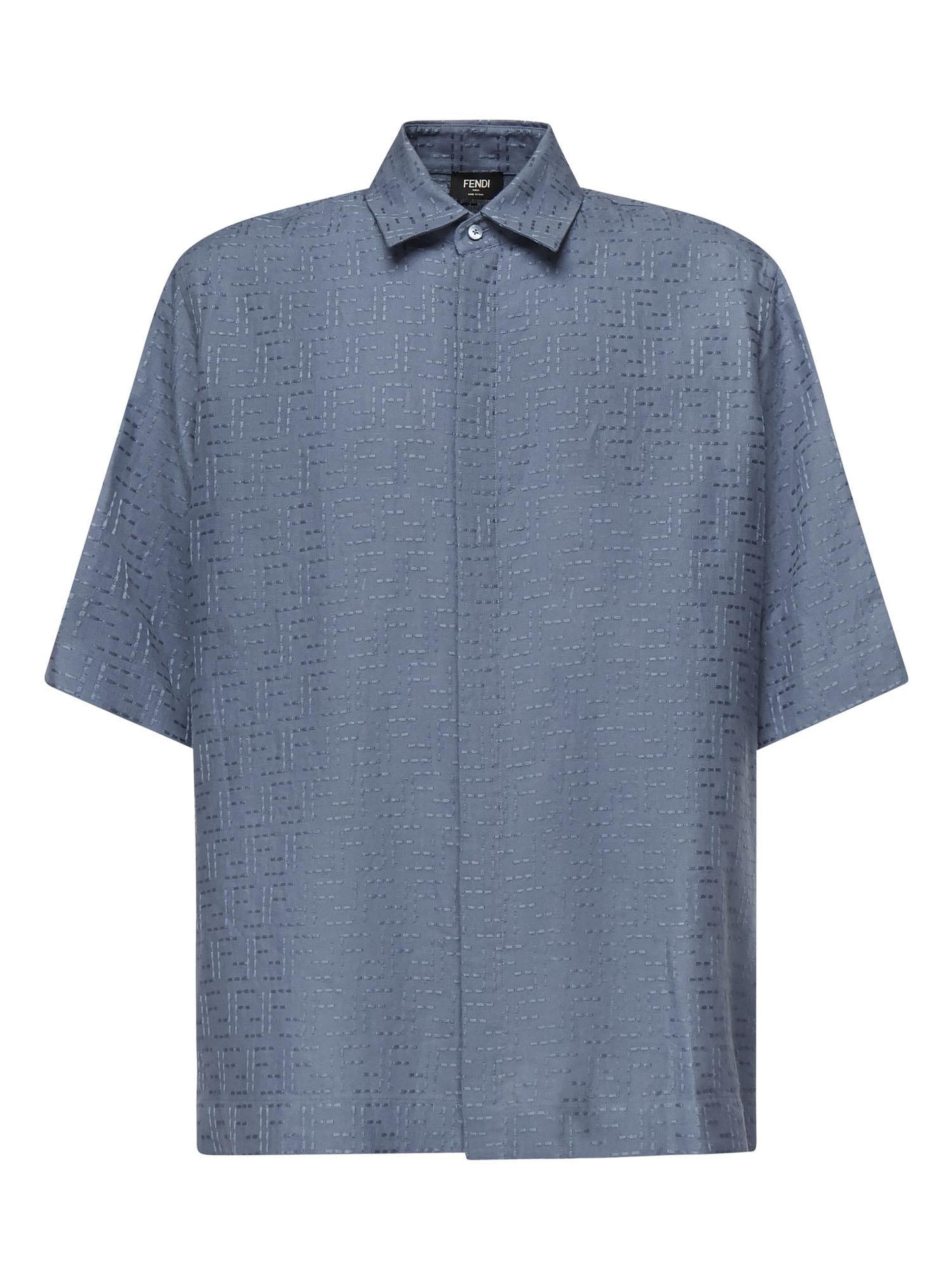 Camicia in Jacquard FF di lino