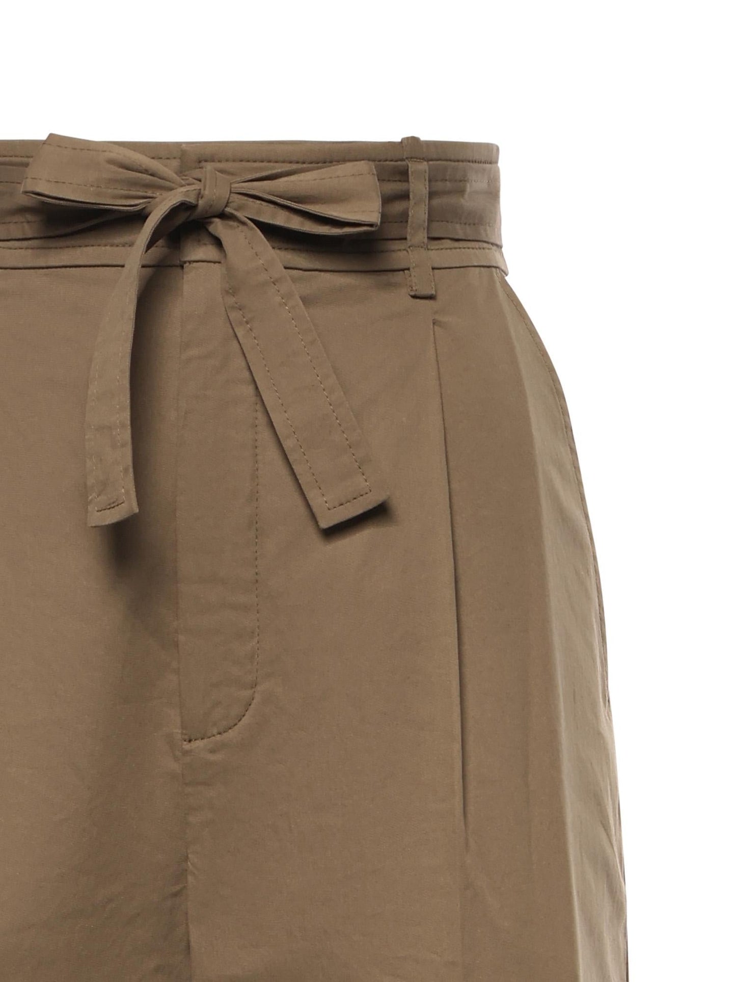 Pantalone a vita alta in cotone