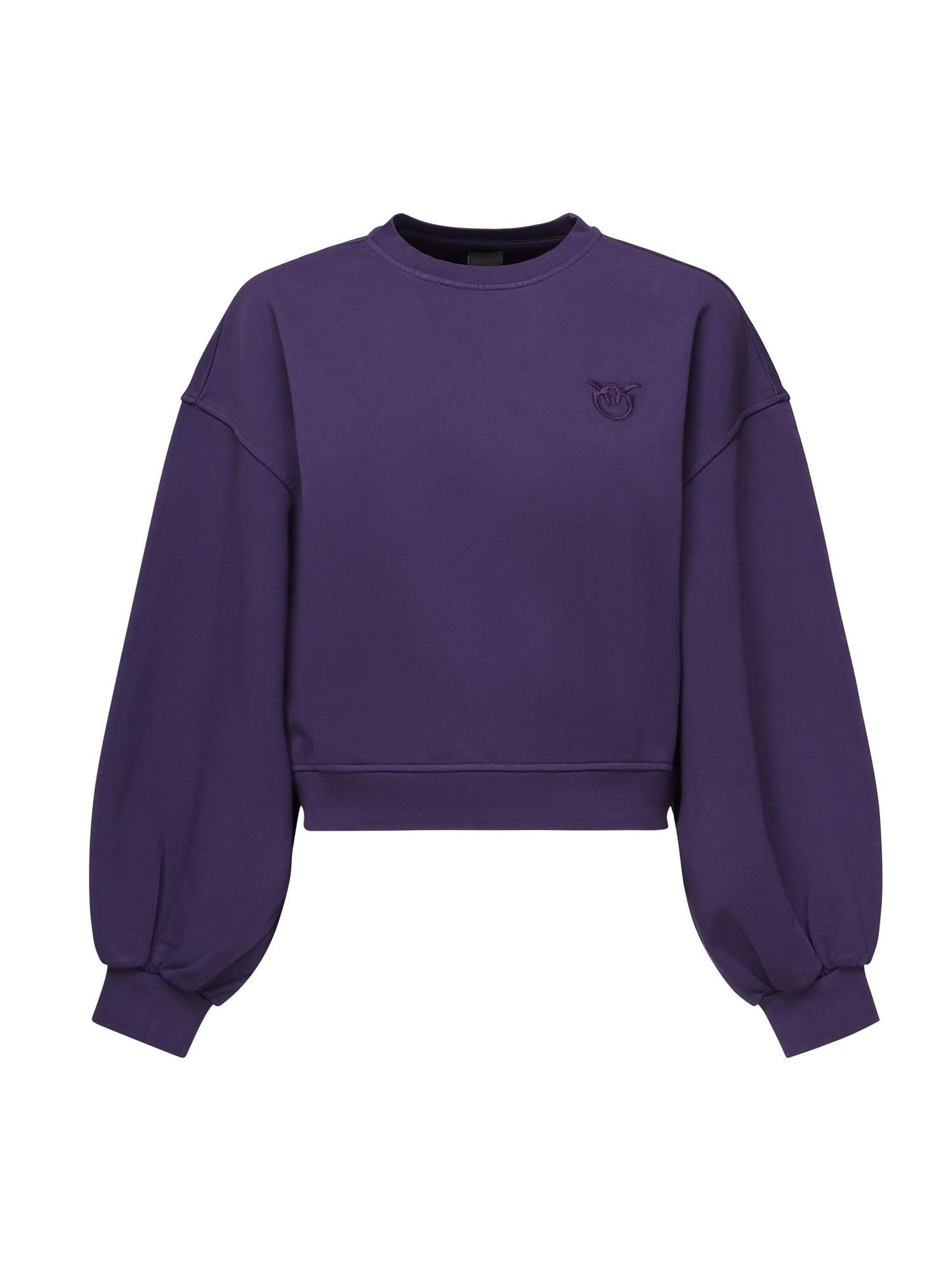 Felpa cropped con logo