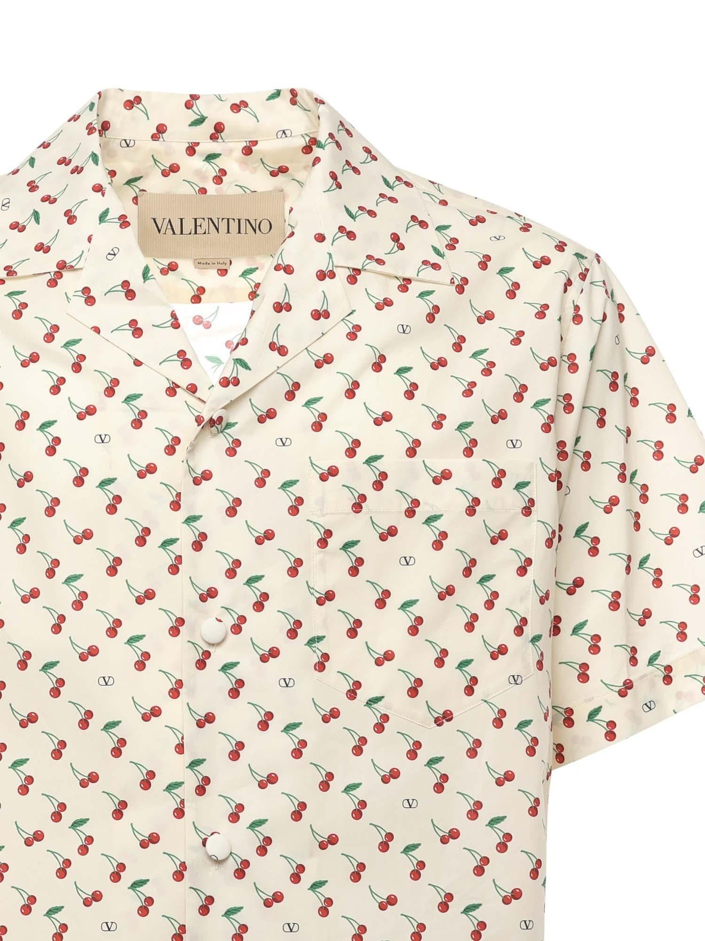 Camicia da bowling con stampa Cherryfic