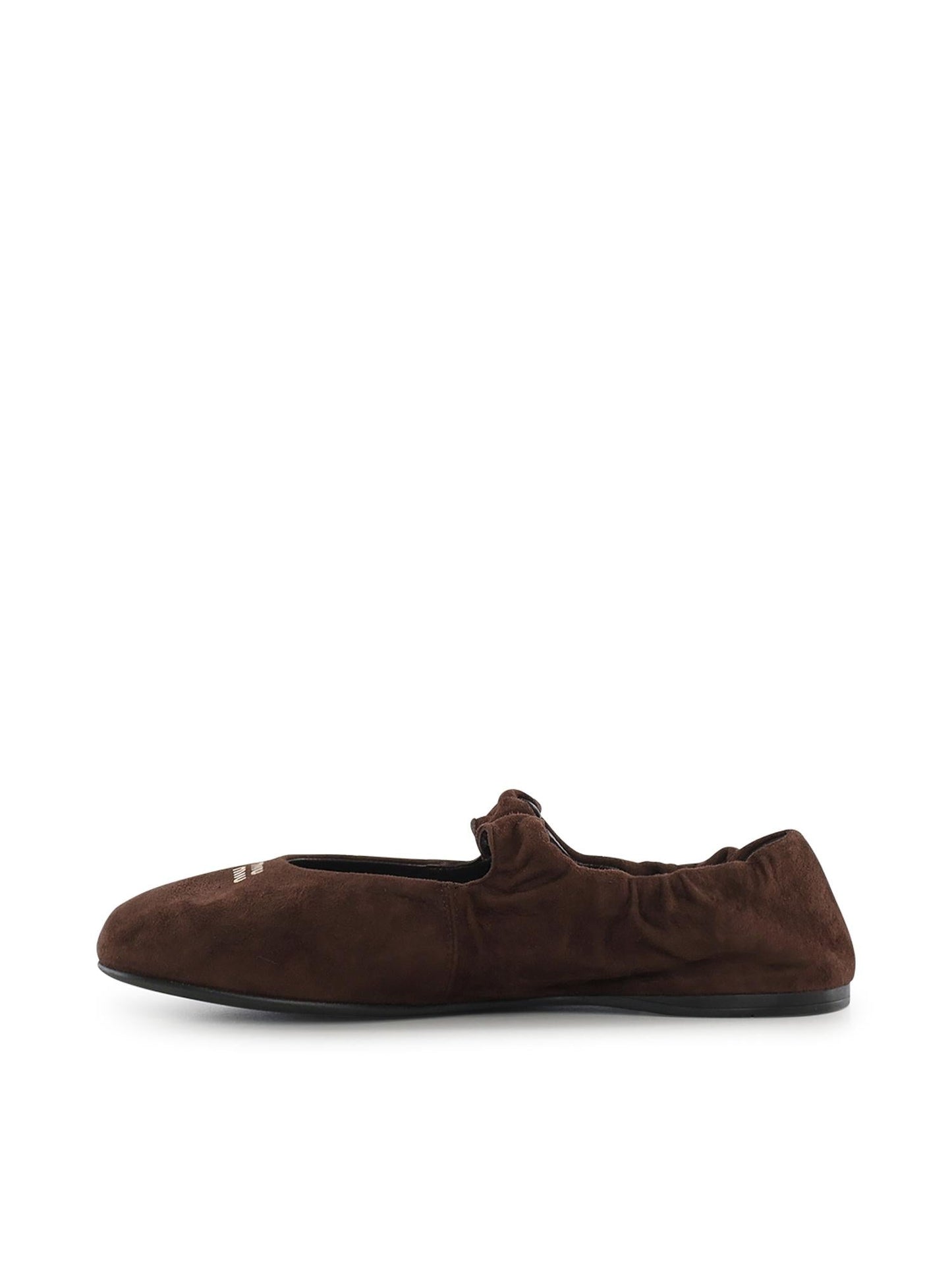 Ballerine Ruches in camoscio