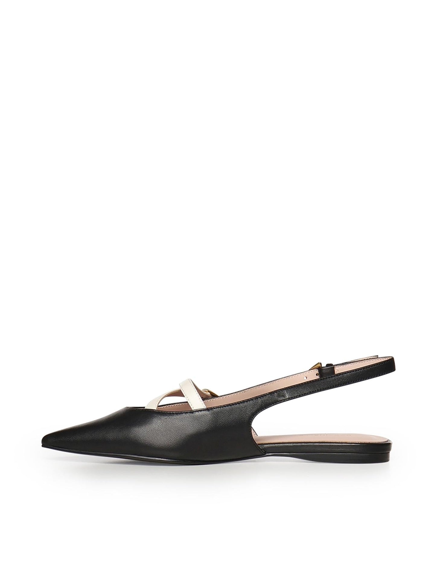 Ballerine slingback in pelle