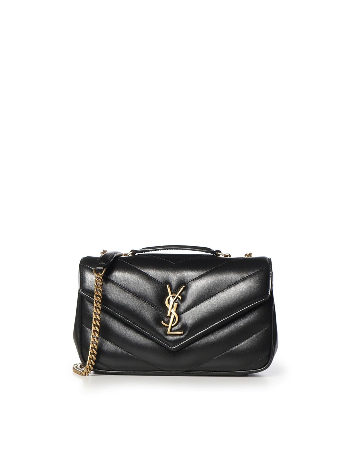 Borsa Loulou small in pelle di agnello trapuntata