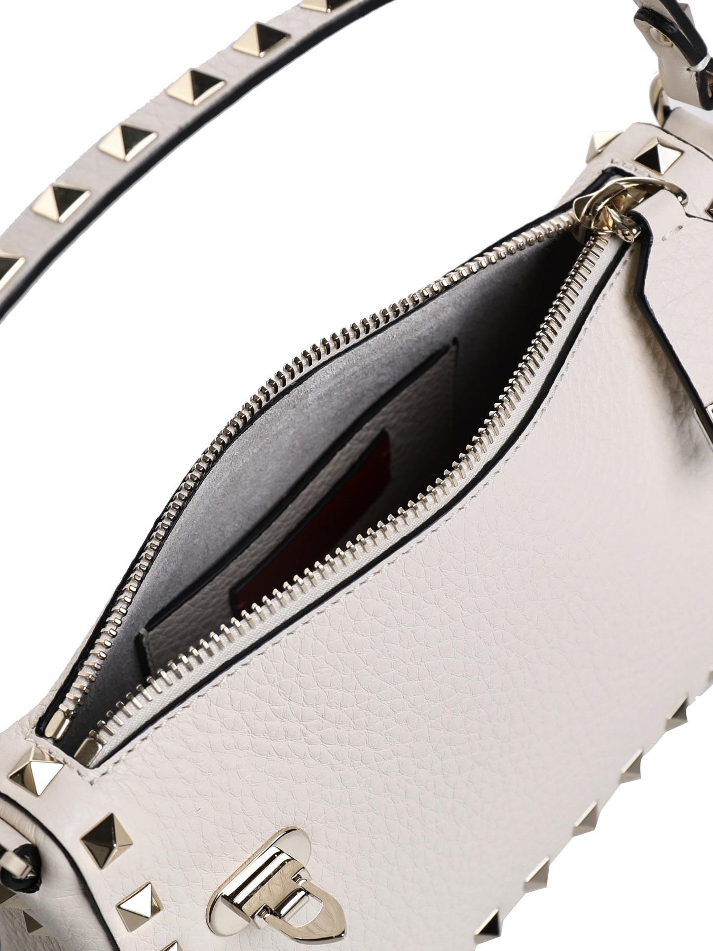 Borsa piccola a tracolla Rockstud in vitello