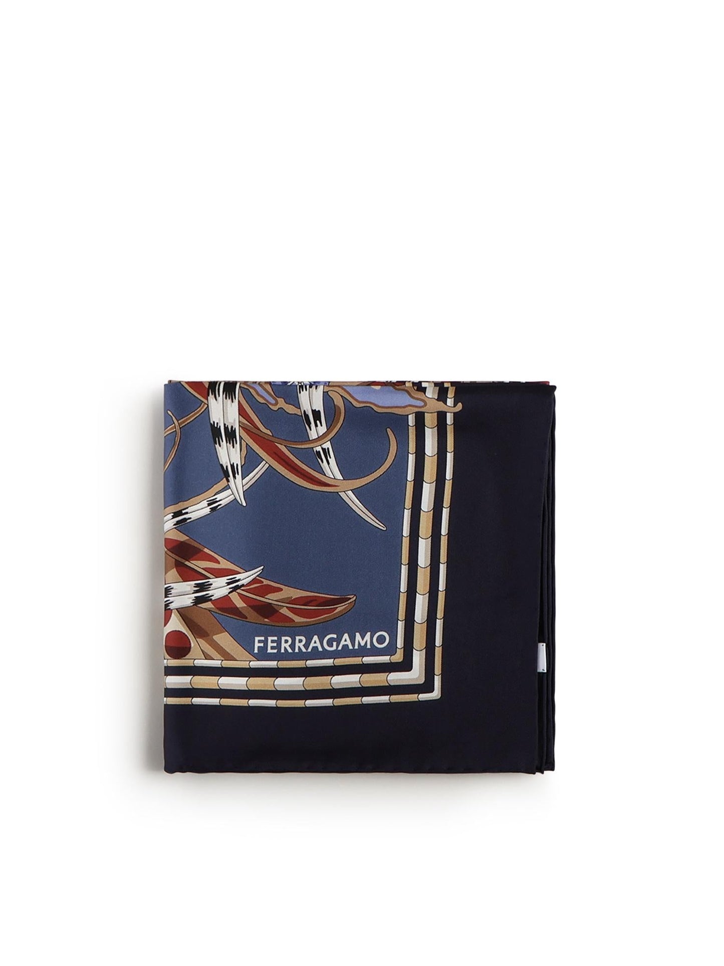 Foulard in seta con stampa