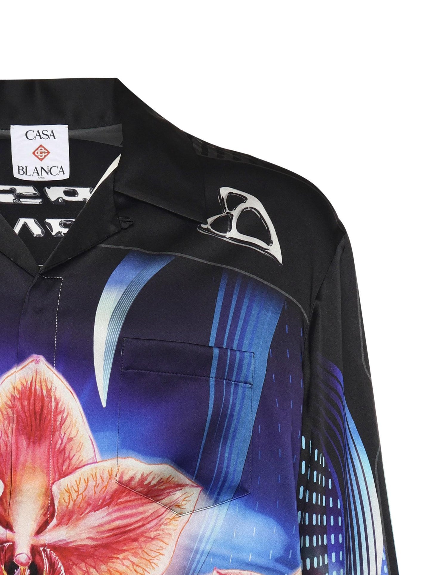 Camicia Orchid Racer in seta