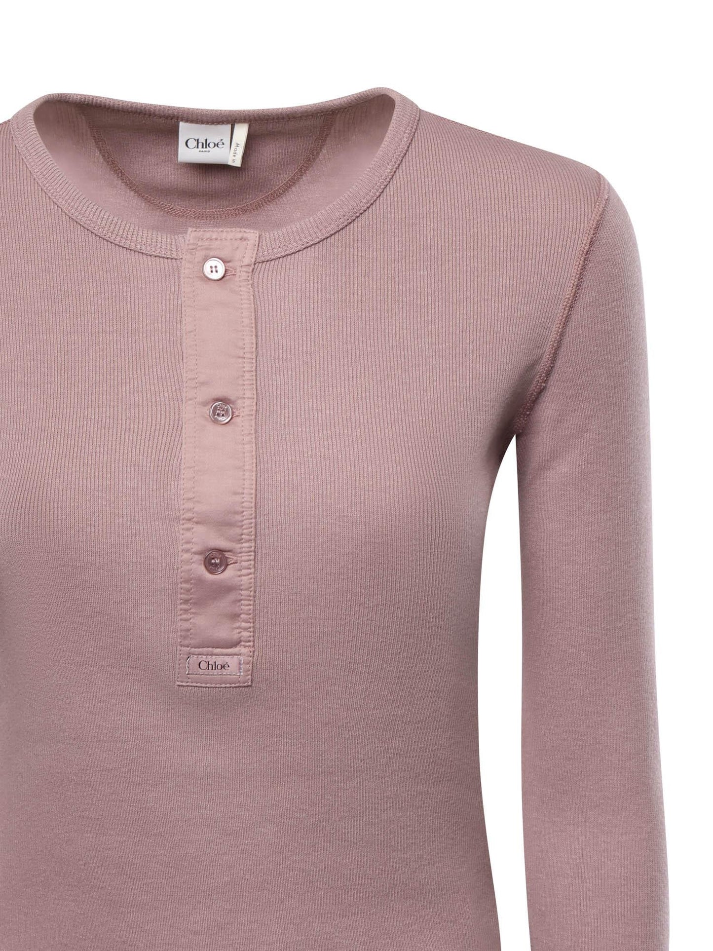 Camicia Henley in jersey di cotone
