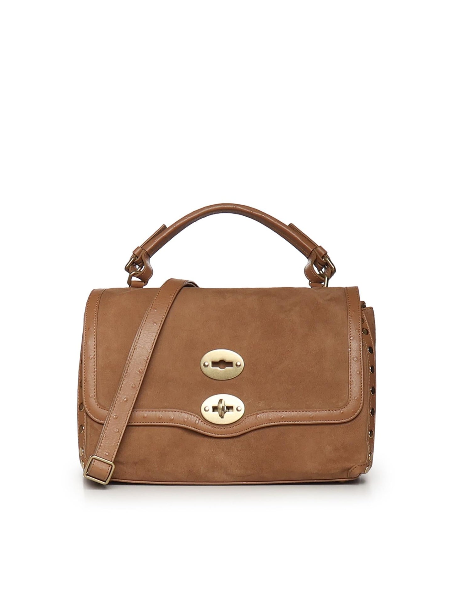 Borsa Postina® small in pelle zashmere® e cactus