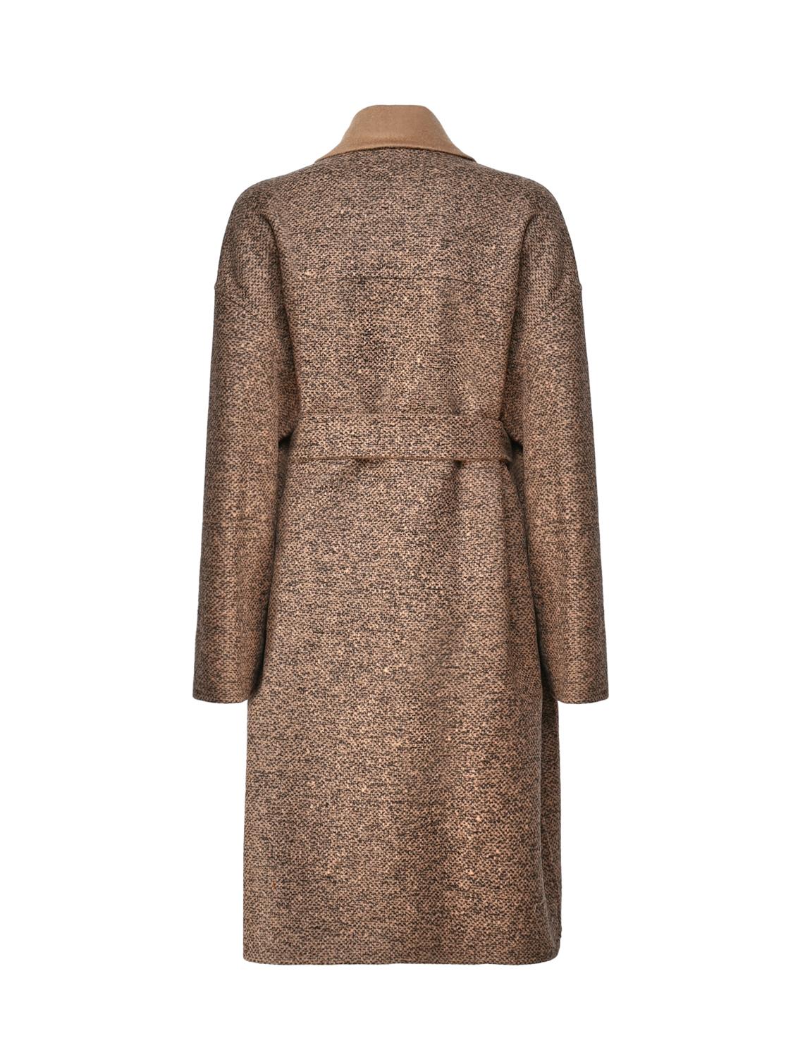 Cappotto reversibile in cammello e lana