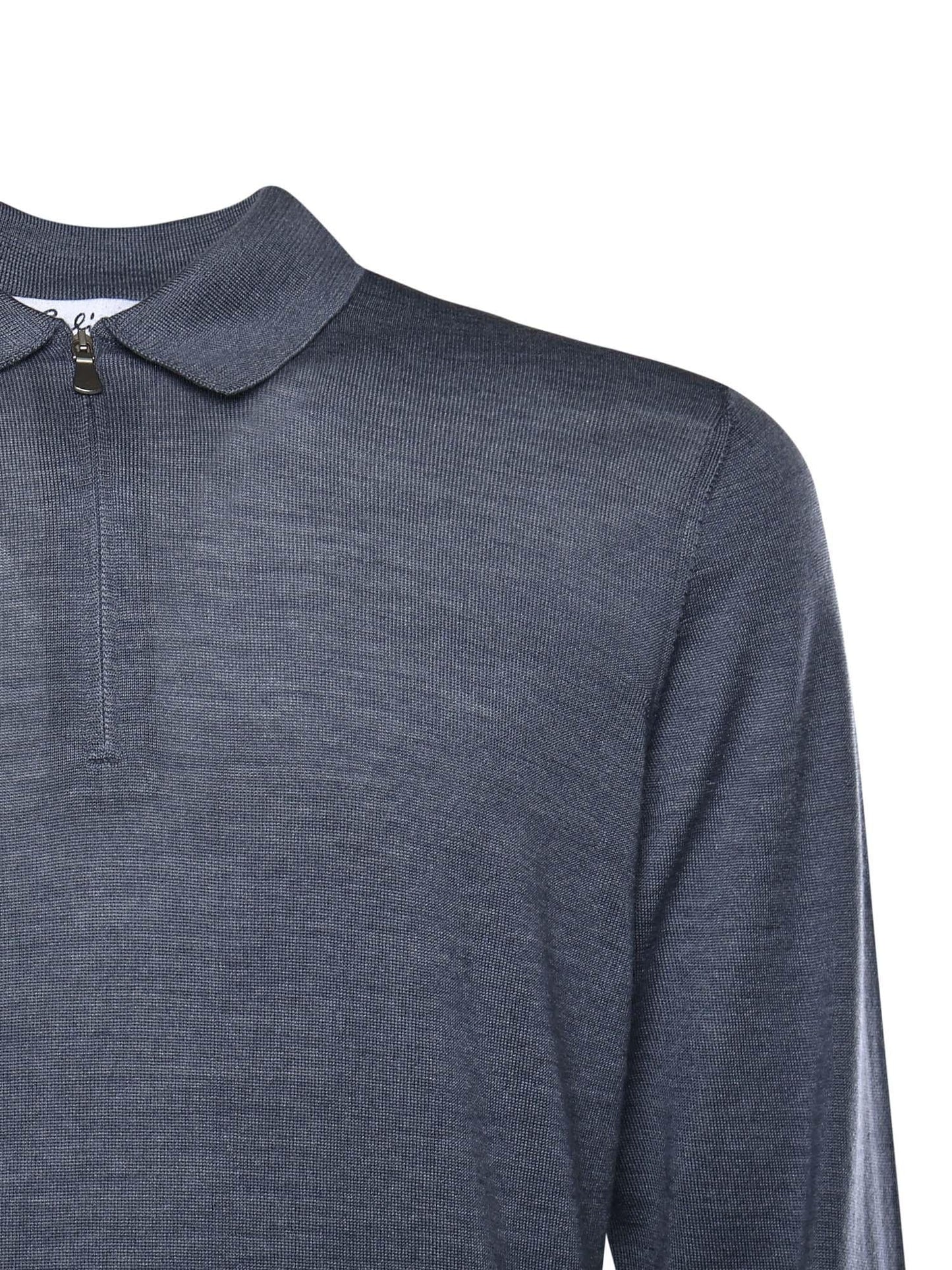 Maglia in lana con colletto polo