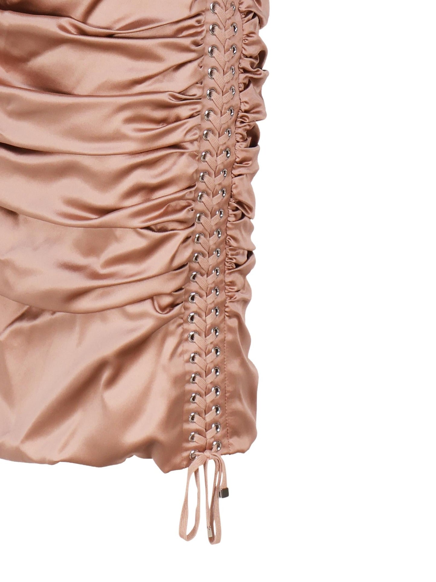 Abito midi in seta stretch