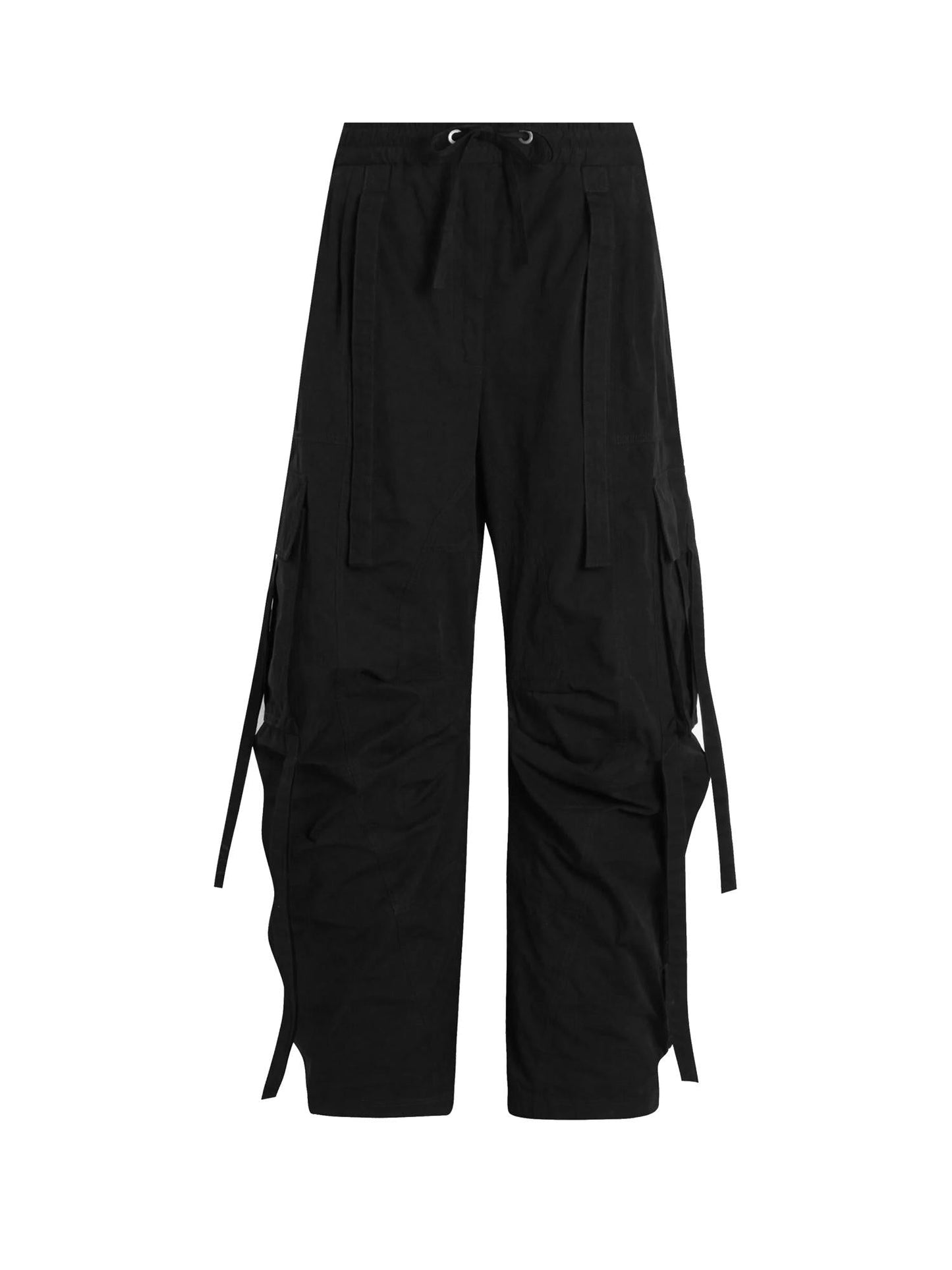 Pantaloni cargo in faille cerata