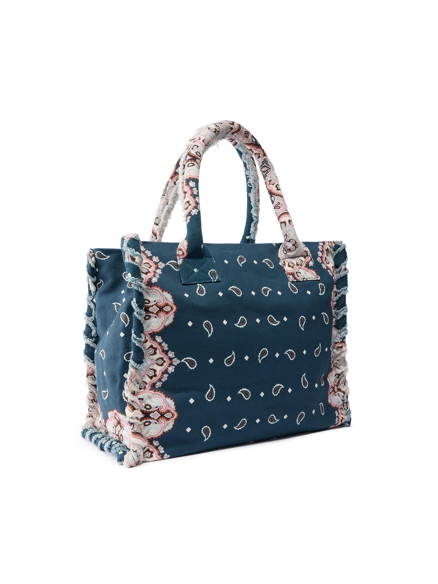 Borsa shopper in cotone con logo