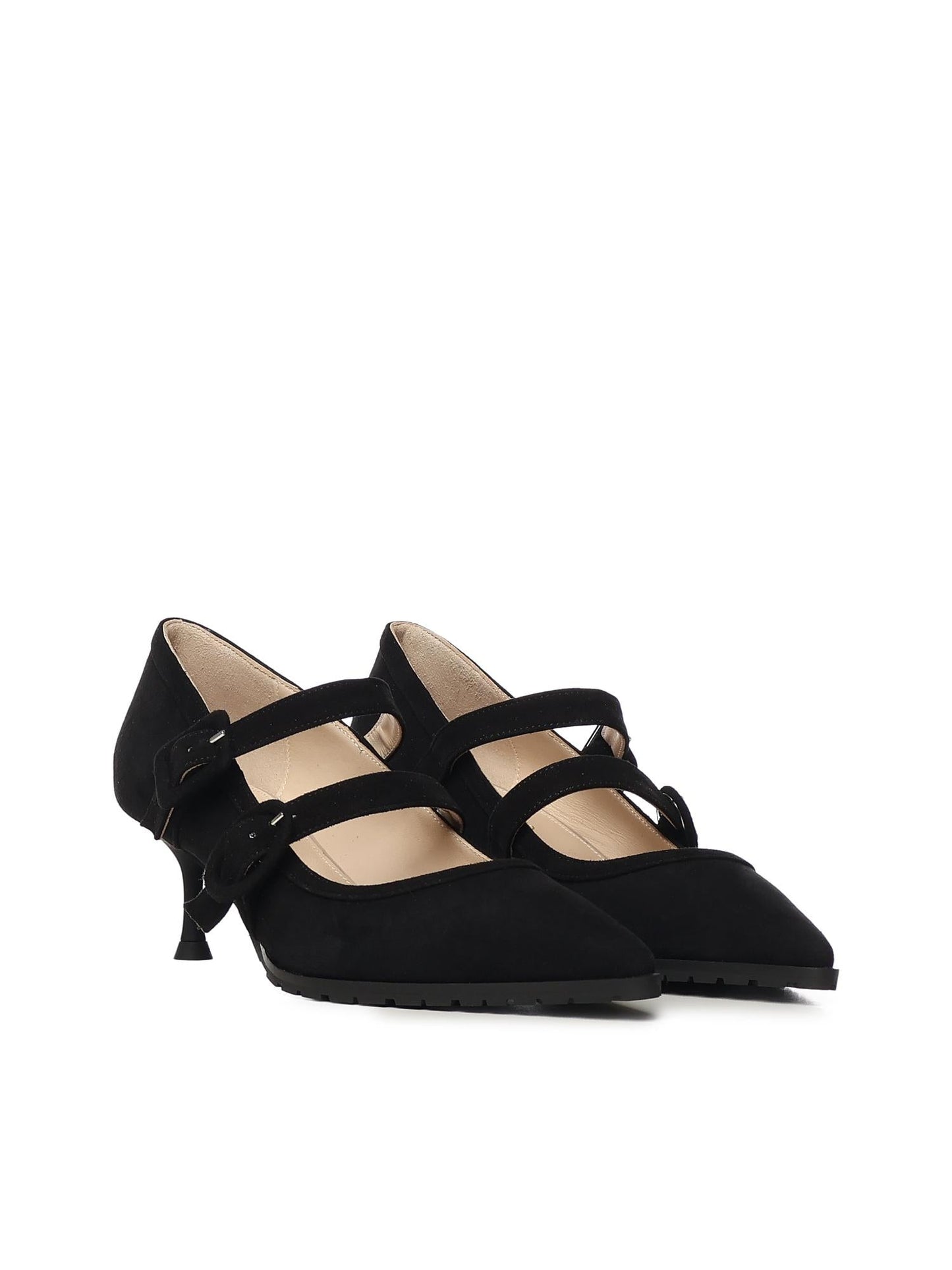 Pumps Geluci in camoscio