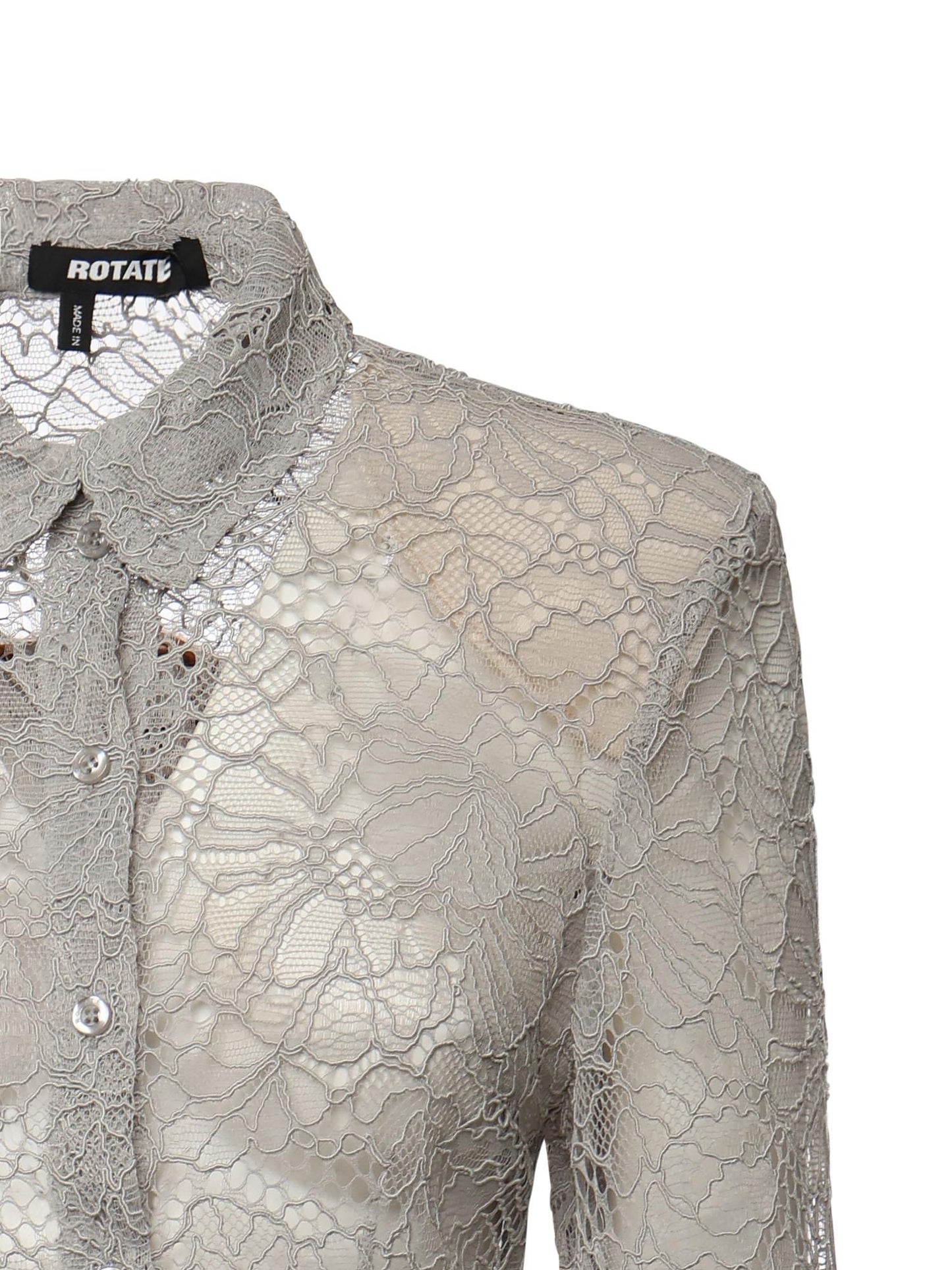 Camicia floreale in rete