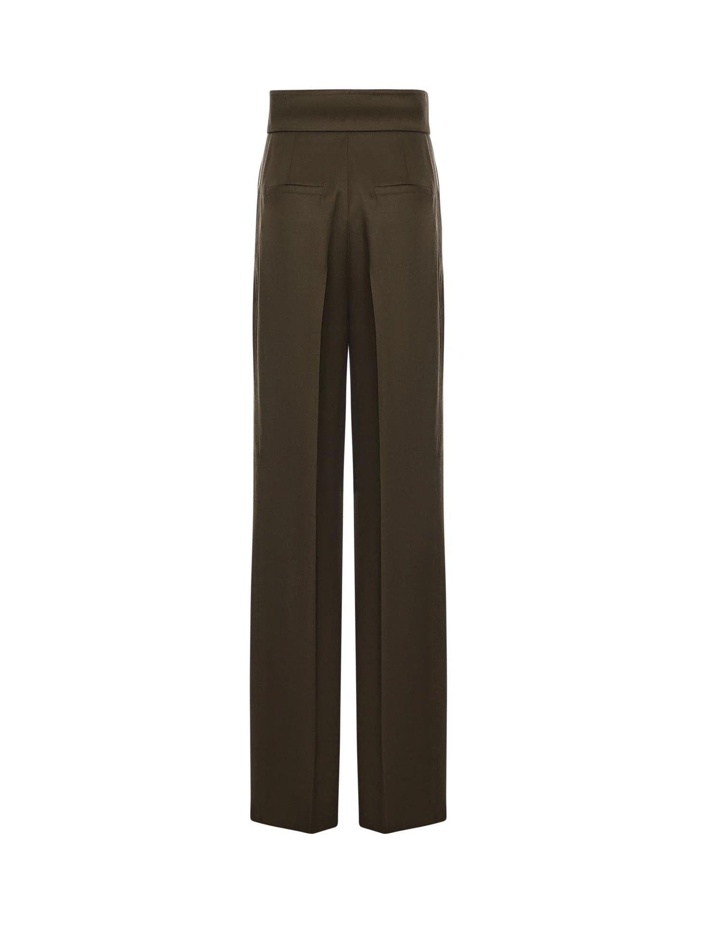 Pantalone wide leg in lana