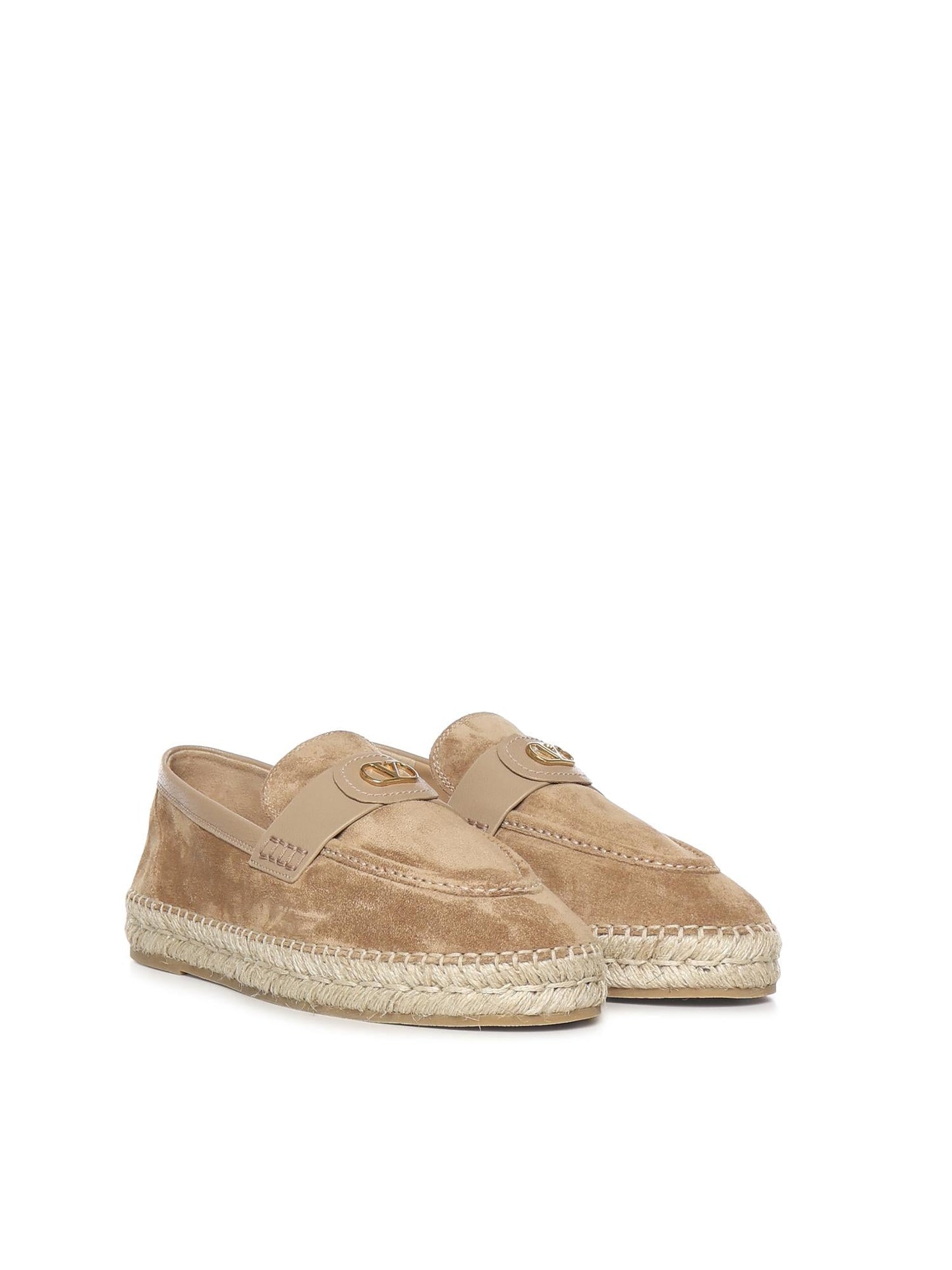 Espadrillas in suede con logo
