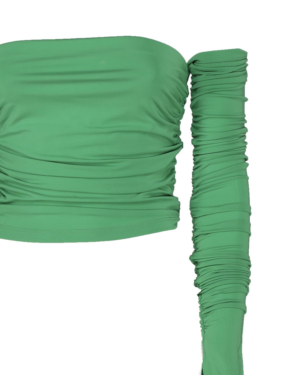 Top drappeggiato