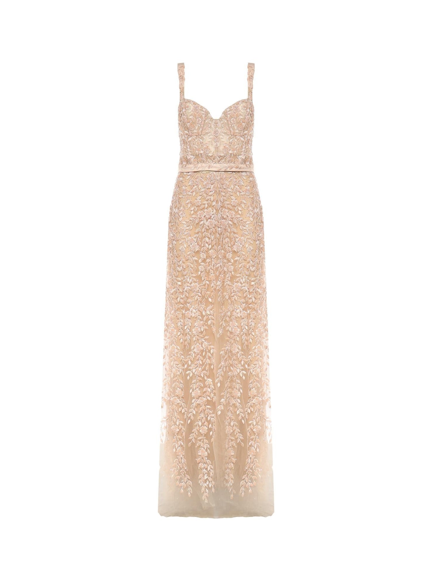 Abito in tulle ricamato