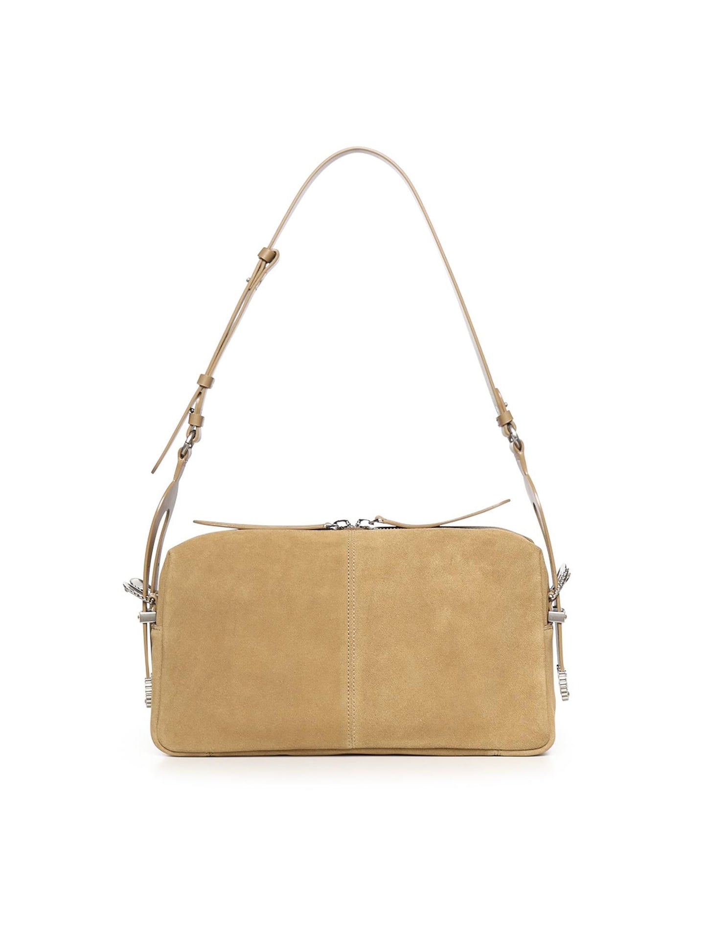 Borsa a spalla media Keeper Bag in suede