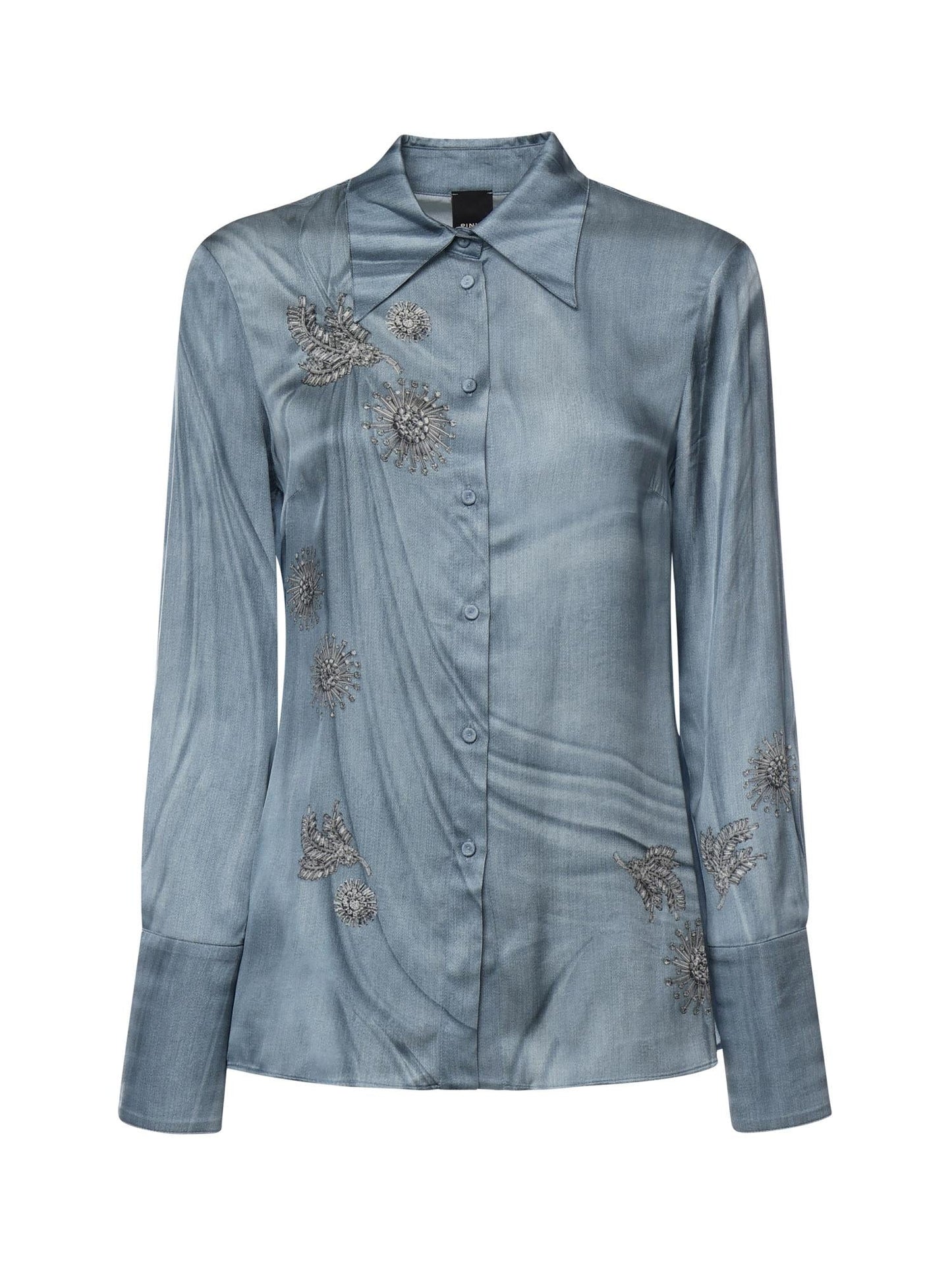 Camicia fluida con stampa gioiello