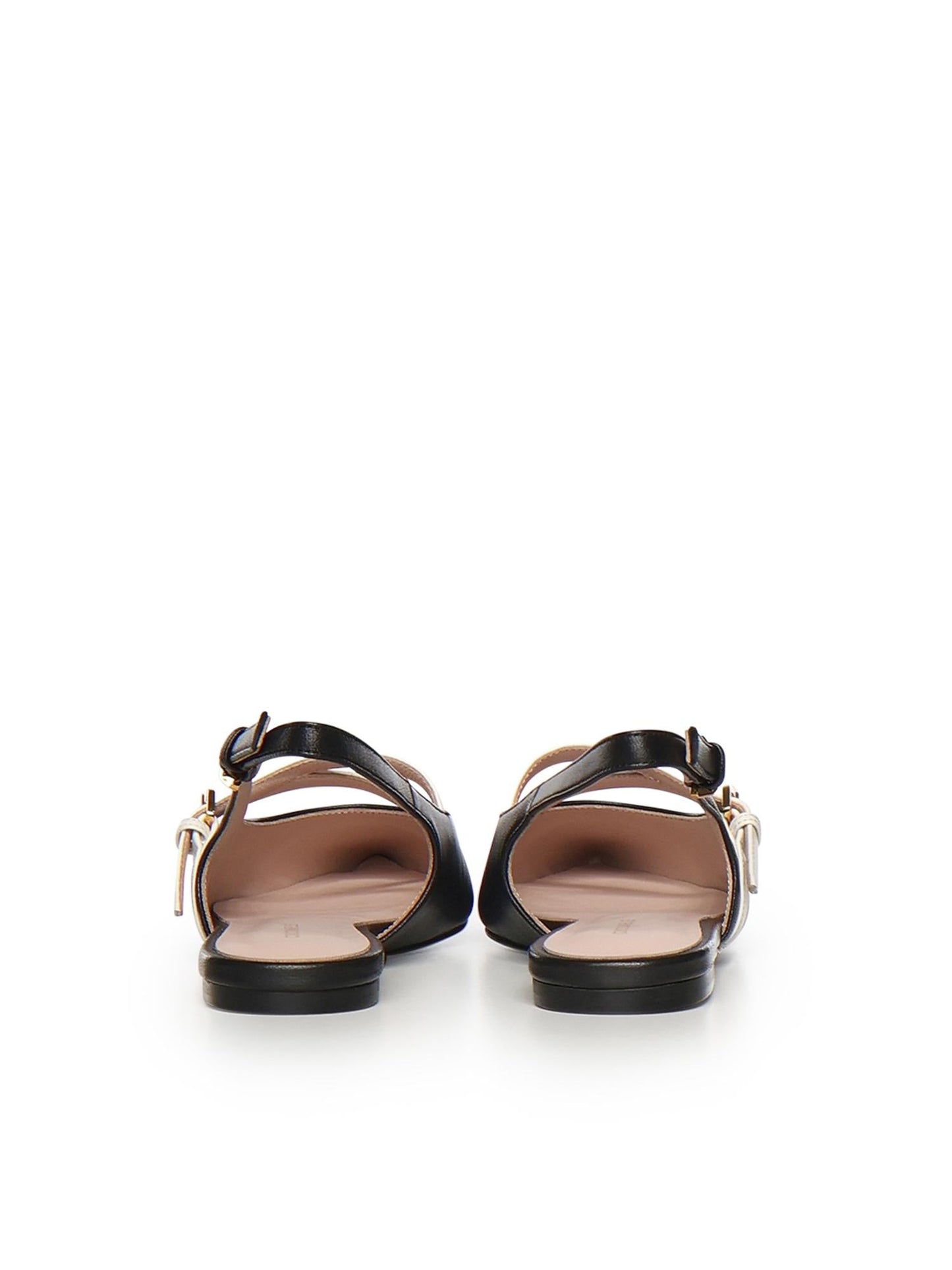 Ballerine slingback in pelle