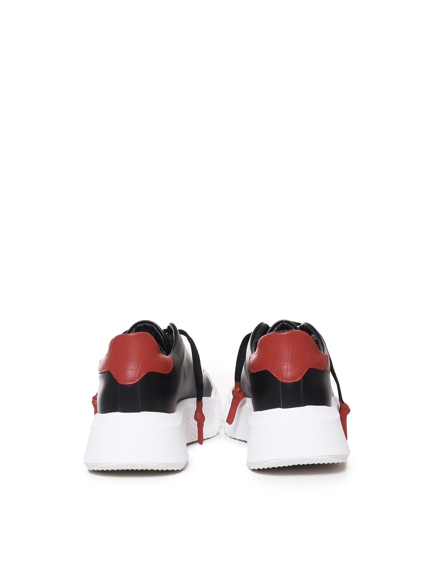 Sneakers Nemesis in pelle con lacci cerati