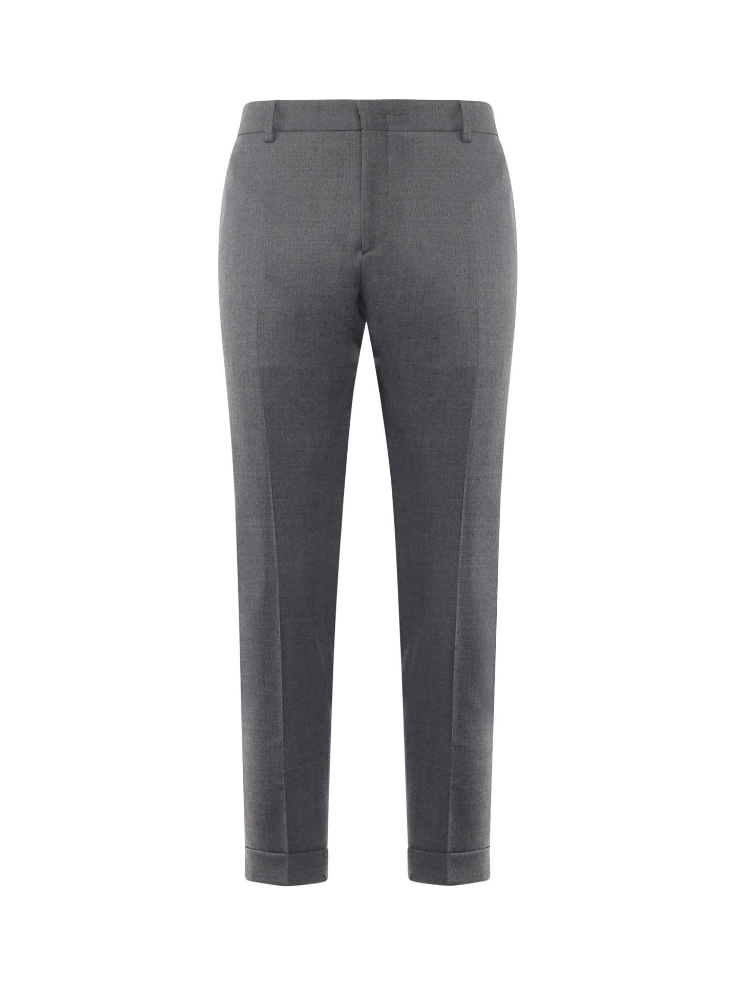 Pantaloni sartoriali in gabardine di misto lana
