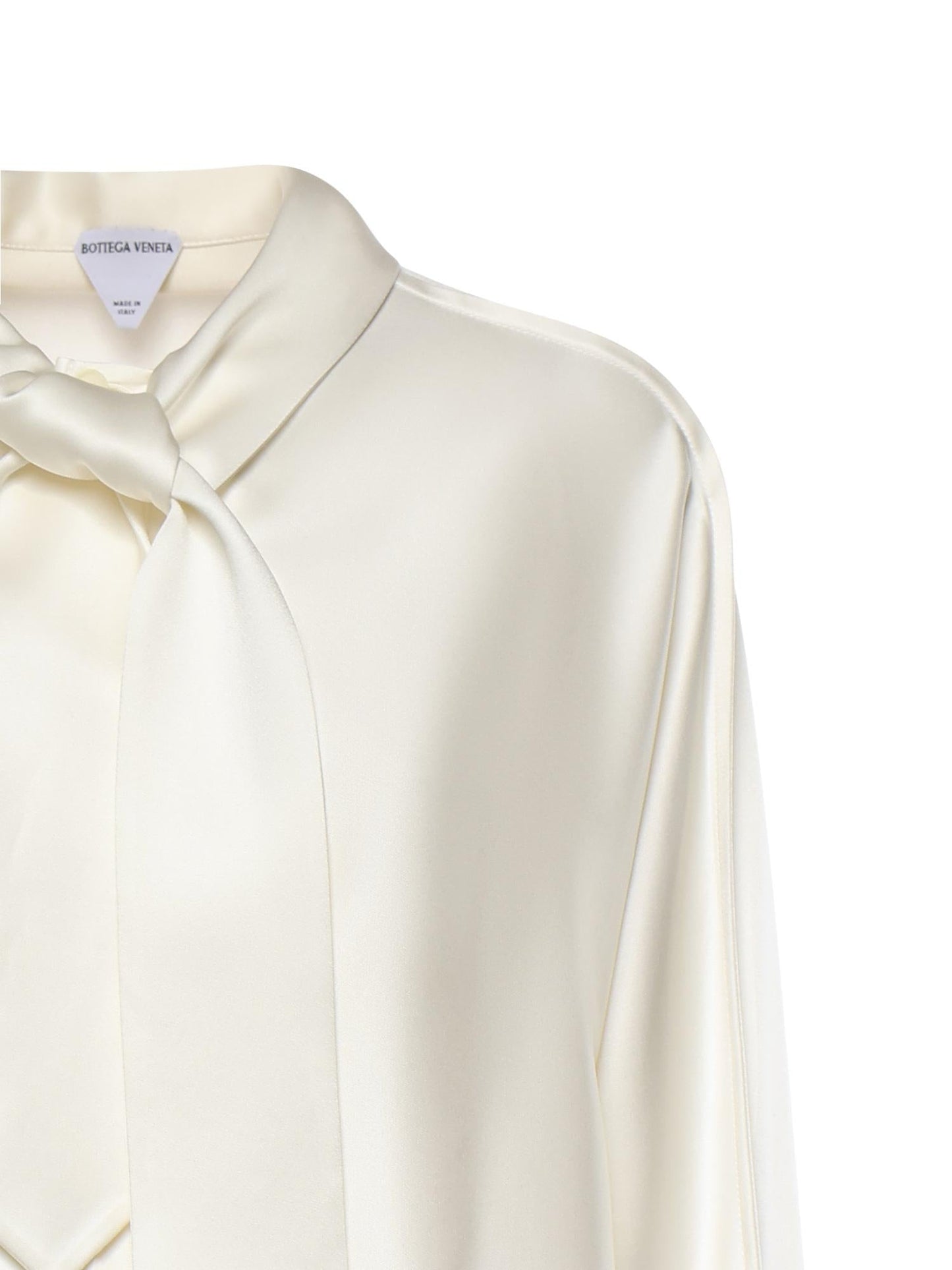 Camicia in satin di seta fluida