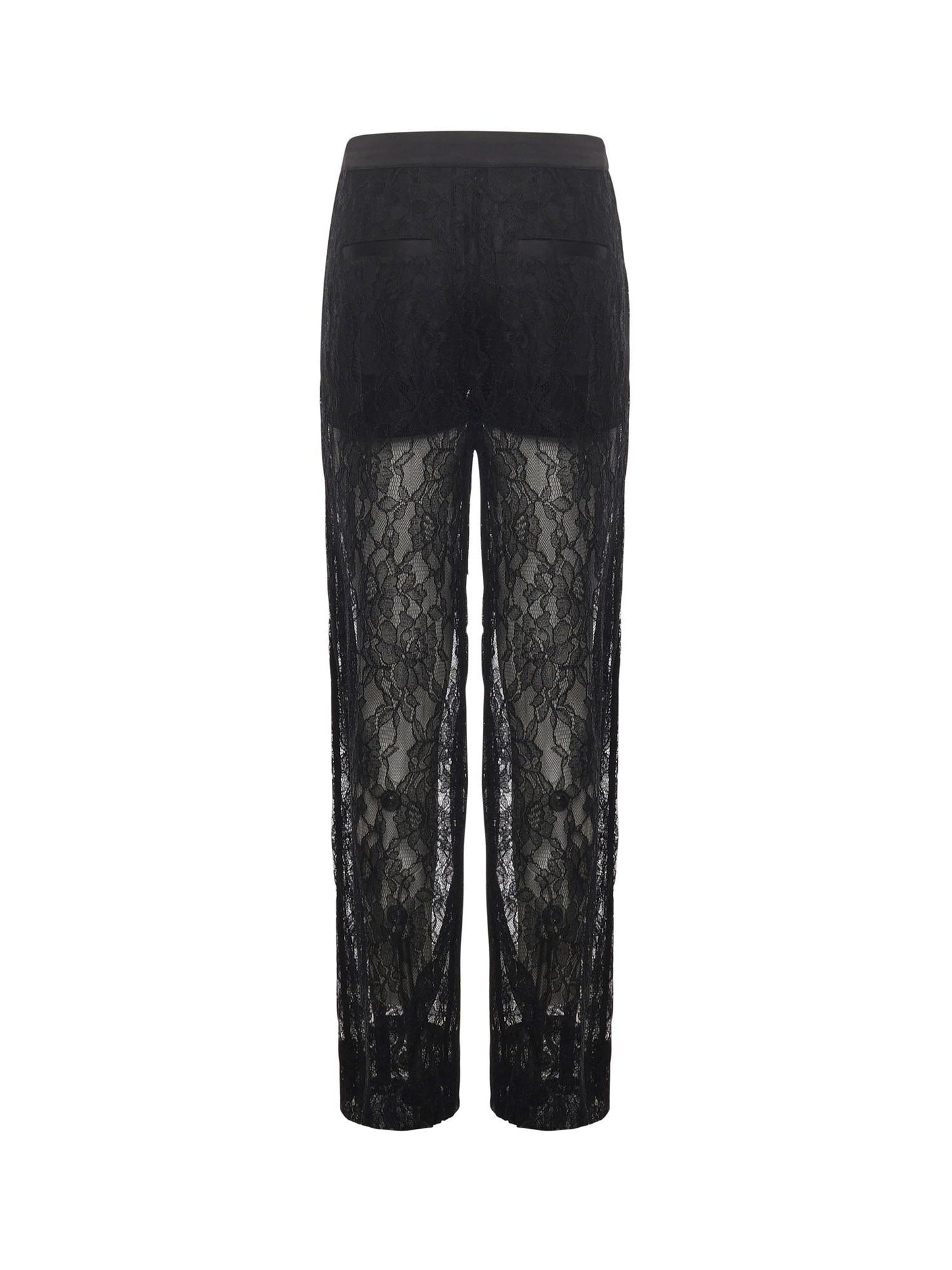 Pantaloni ampi in pizzo