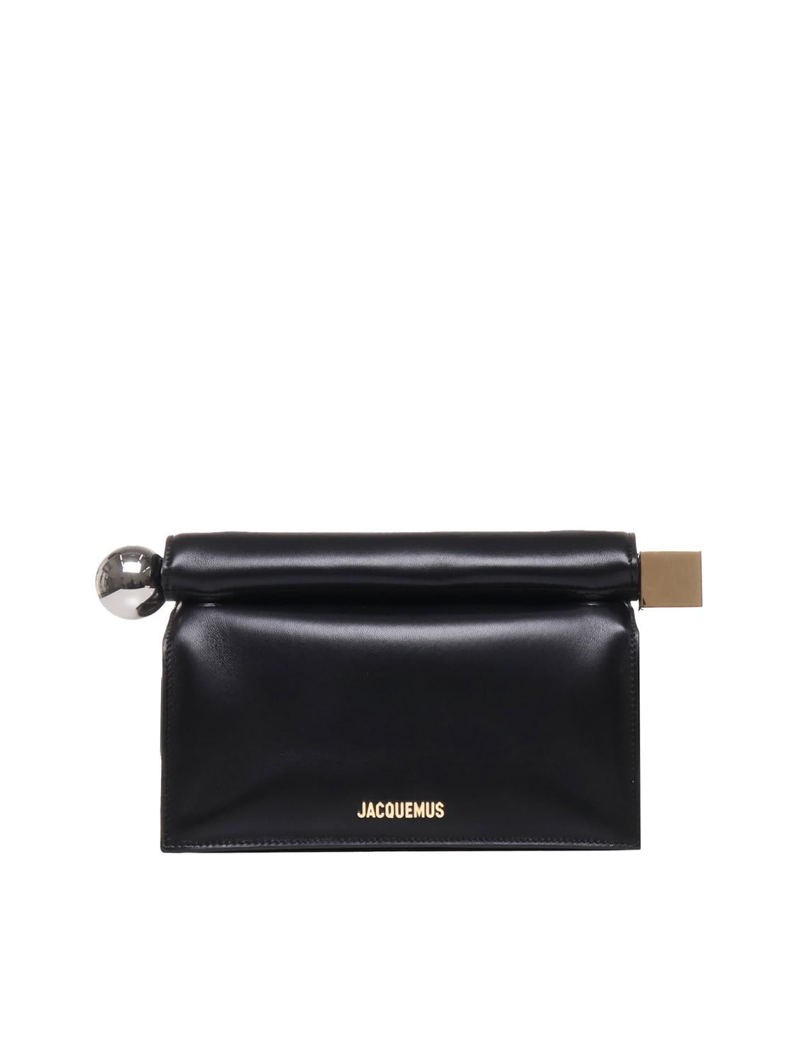 Pochette La Pochette Rond Carré in pelle