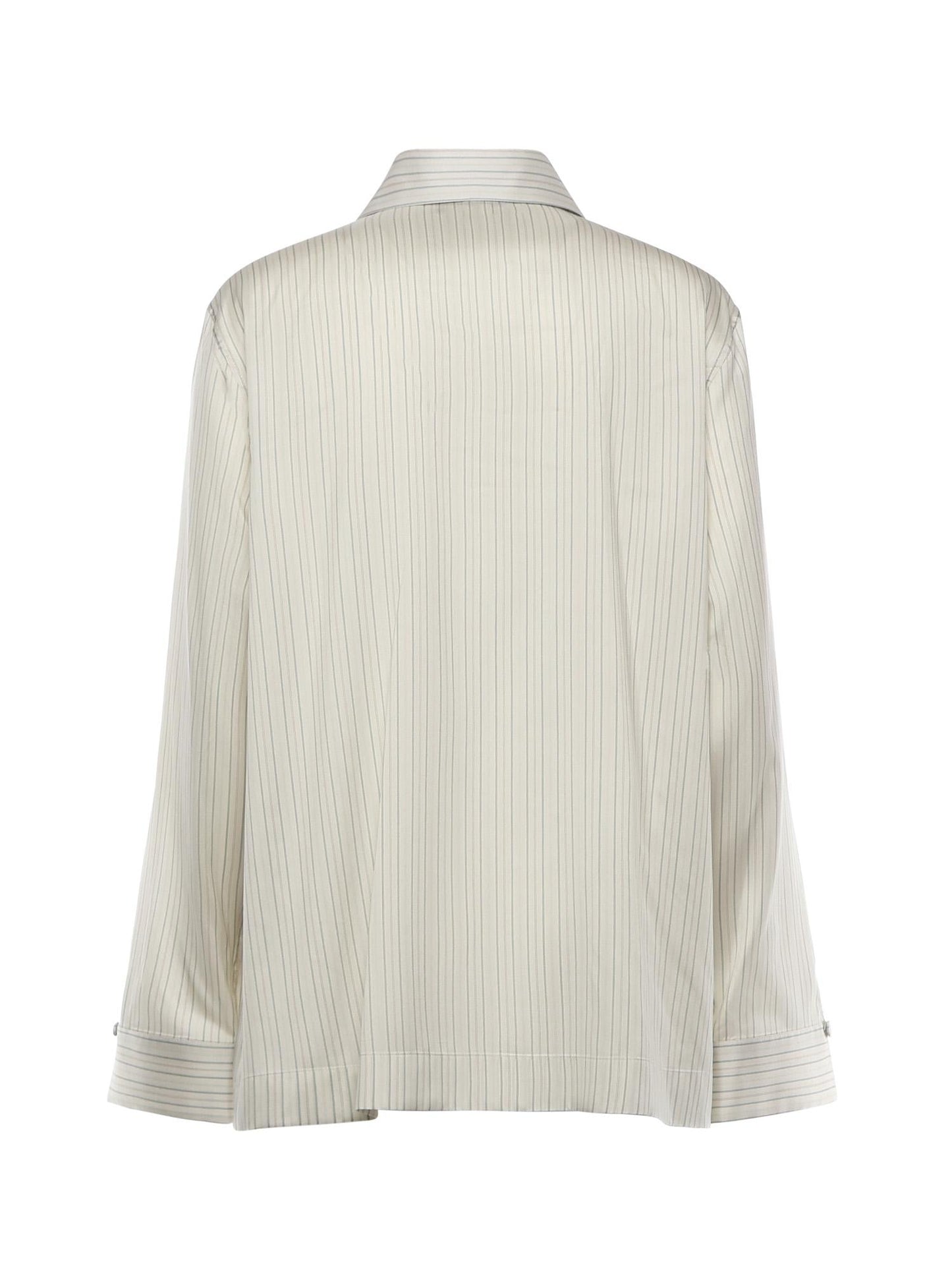 Camicia in seta a righe
